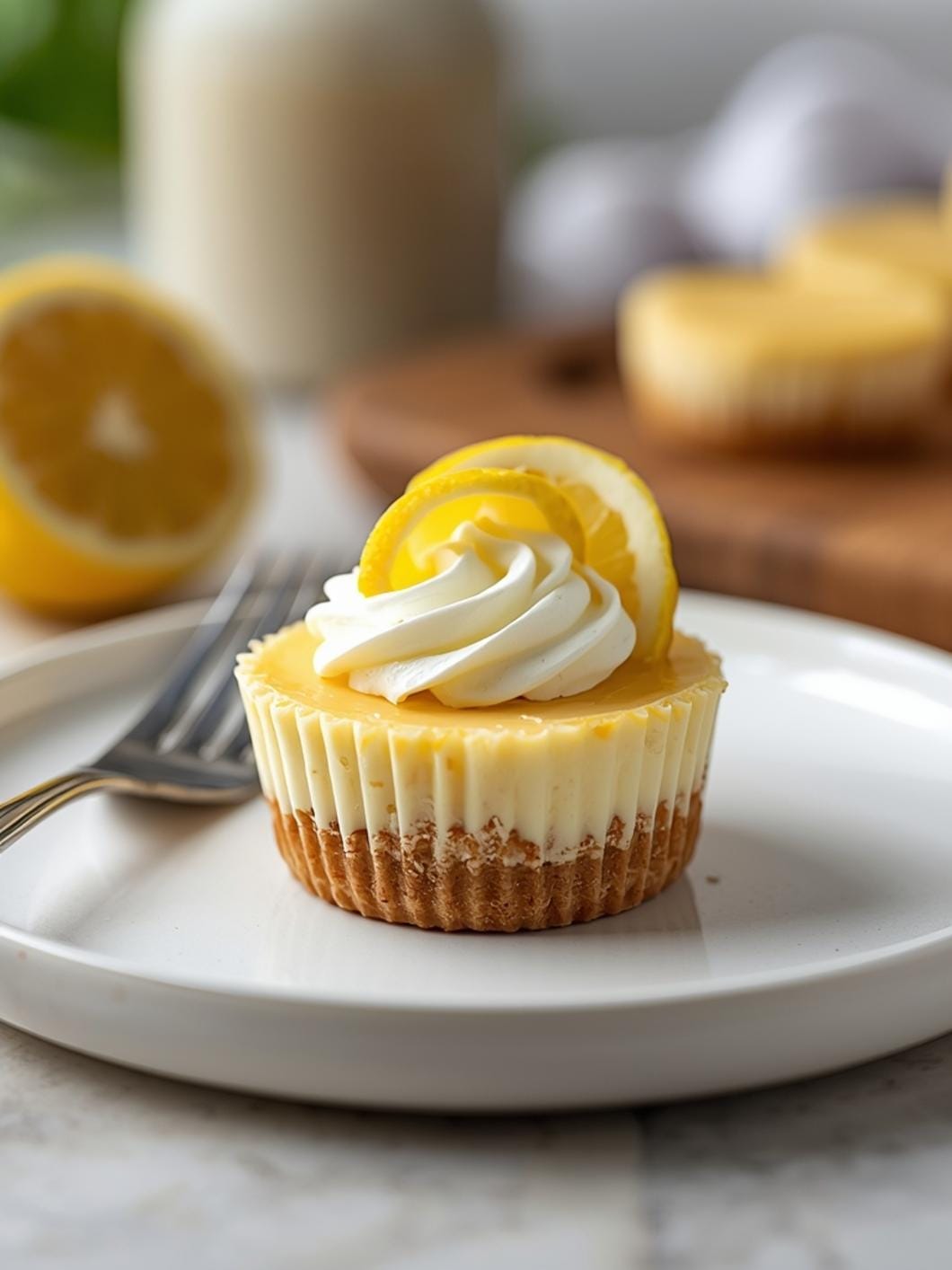 Protein Lemon Cheesecake Cups: Healthy High Protein Dessert Bites