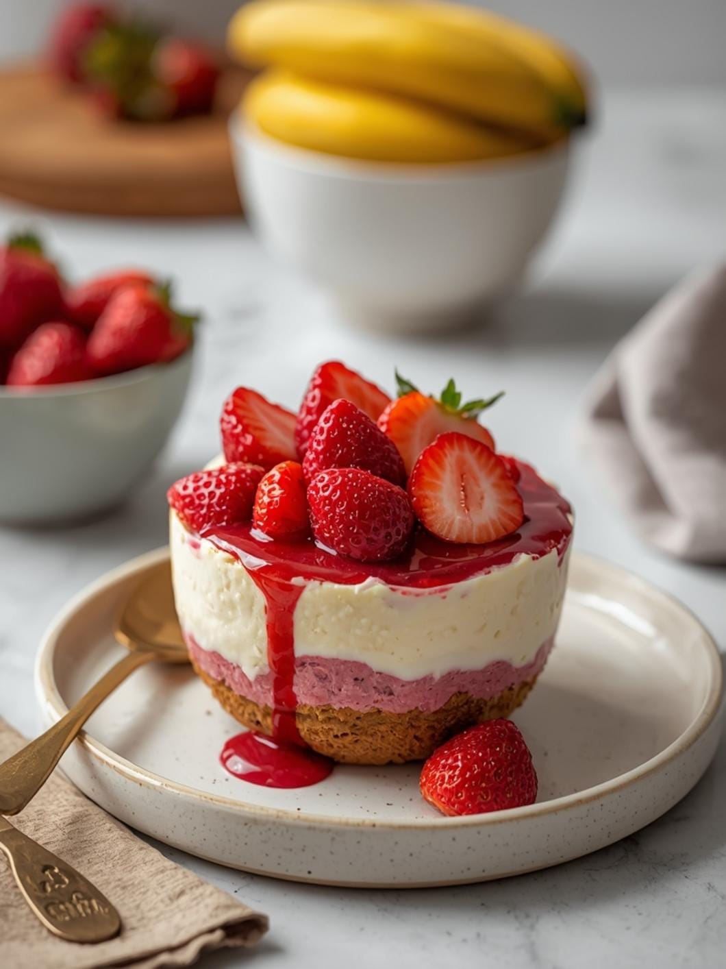 Protein Strawberry Cheesecake Bowl: Healthy Dessert or Snack