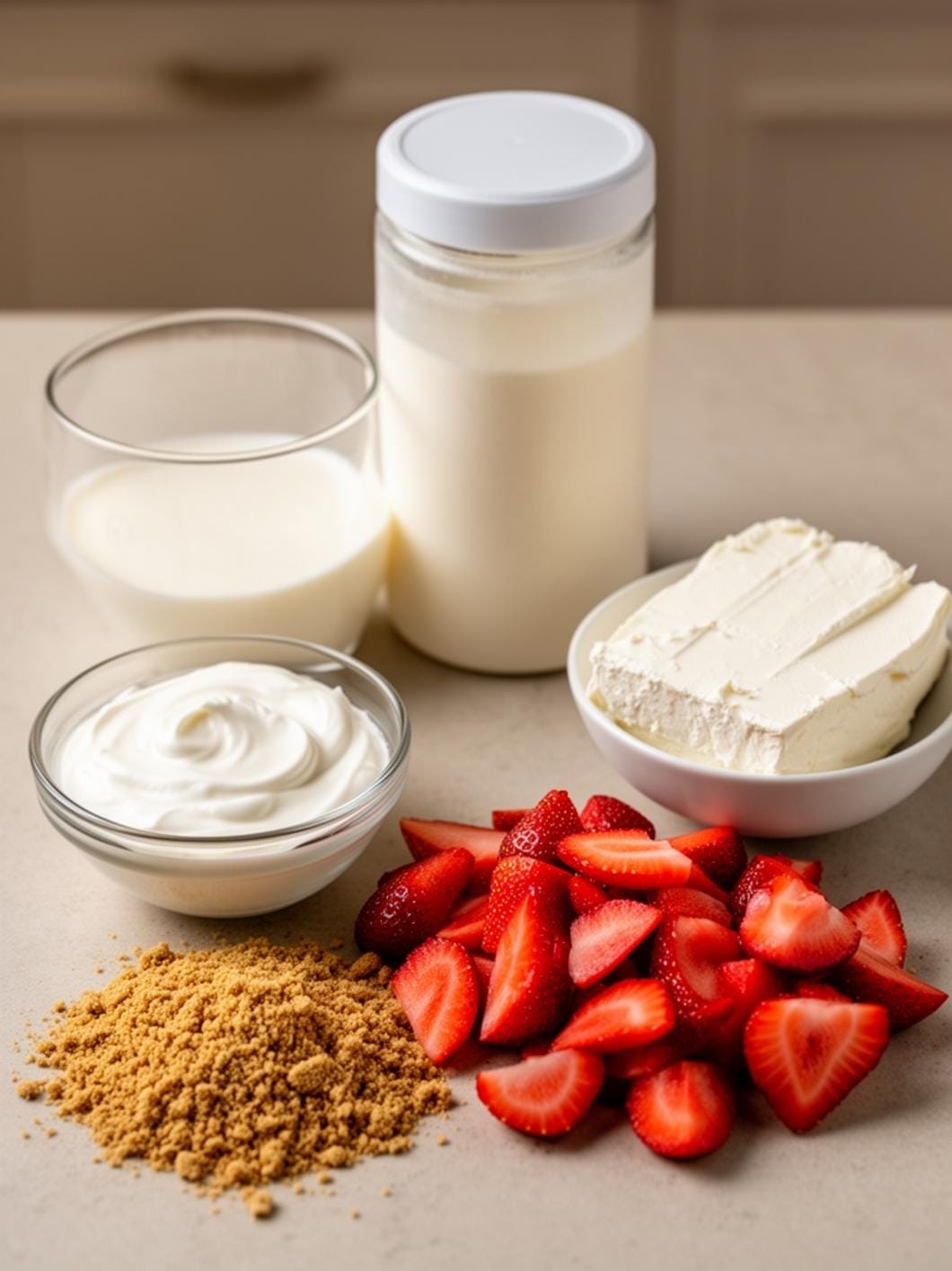 Protein Strawberry Cheesecake Bowl: Healthy Dessert & Snack Idea