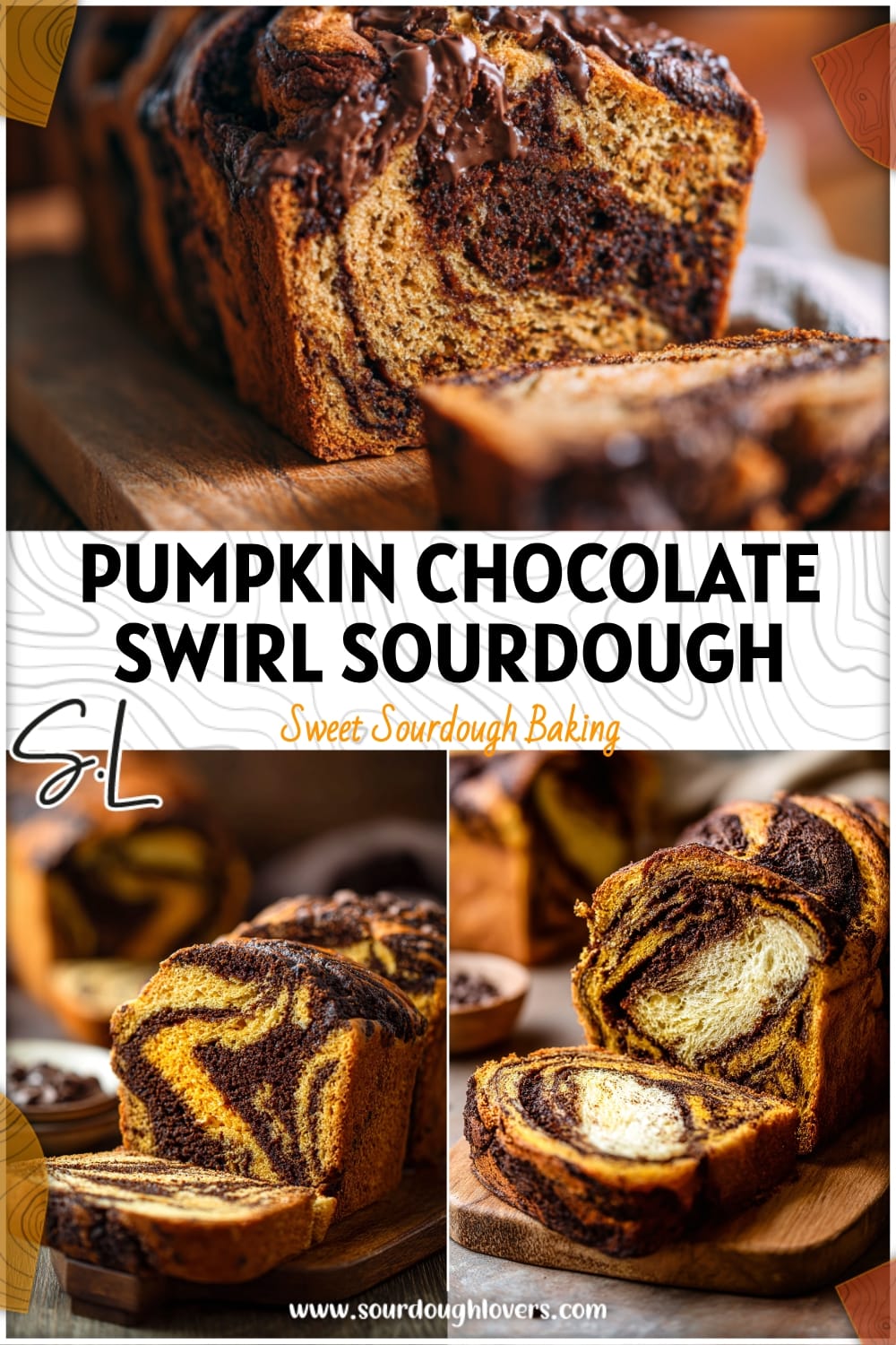 Sourdough Pumpkin Chocolate Swirl Bread Recipe