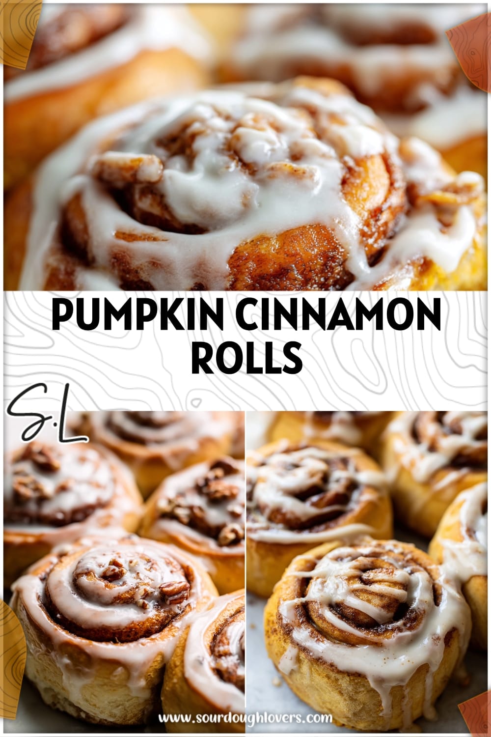 Gooey Sourdough Pumpkin Cinnamon Rolls with Coffee Maple Frosting