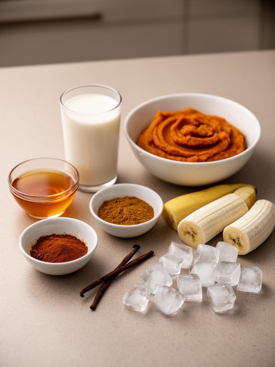 Pumpkin Pie Smoothie with Oat Milk - Healthy Breakfast Recipe