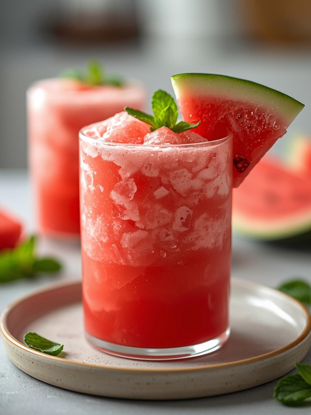Refreshing Watermelon Mint Slush: A Healthy Homemade Treat