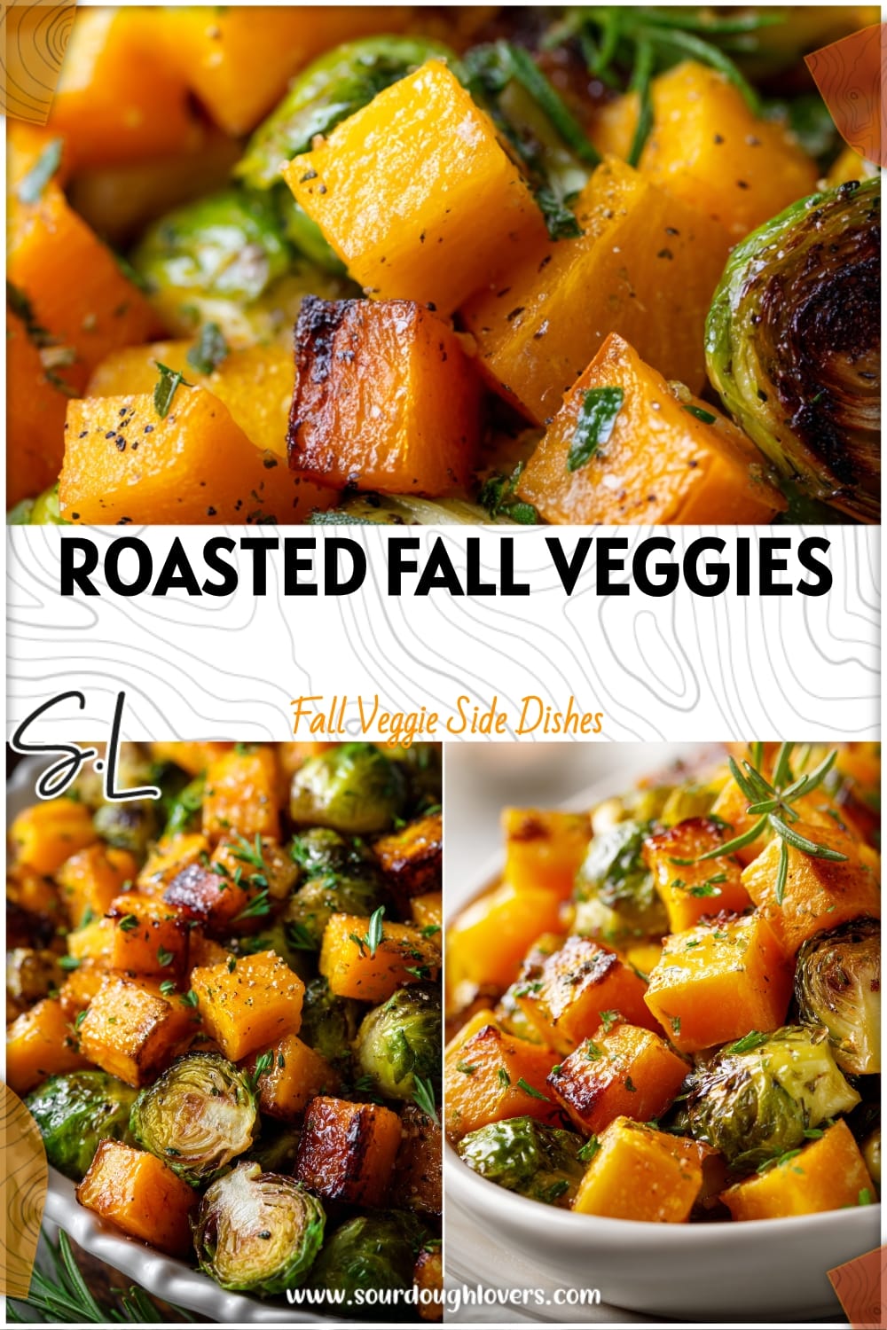 Maple Roasted Butternut Squash and Brussels Sprouts Recipe