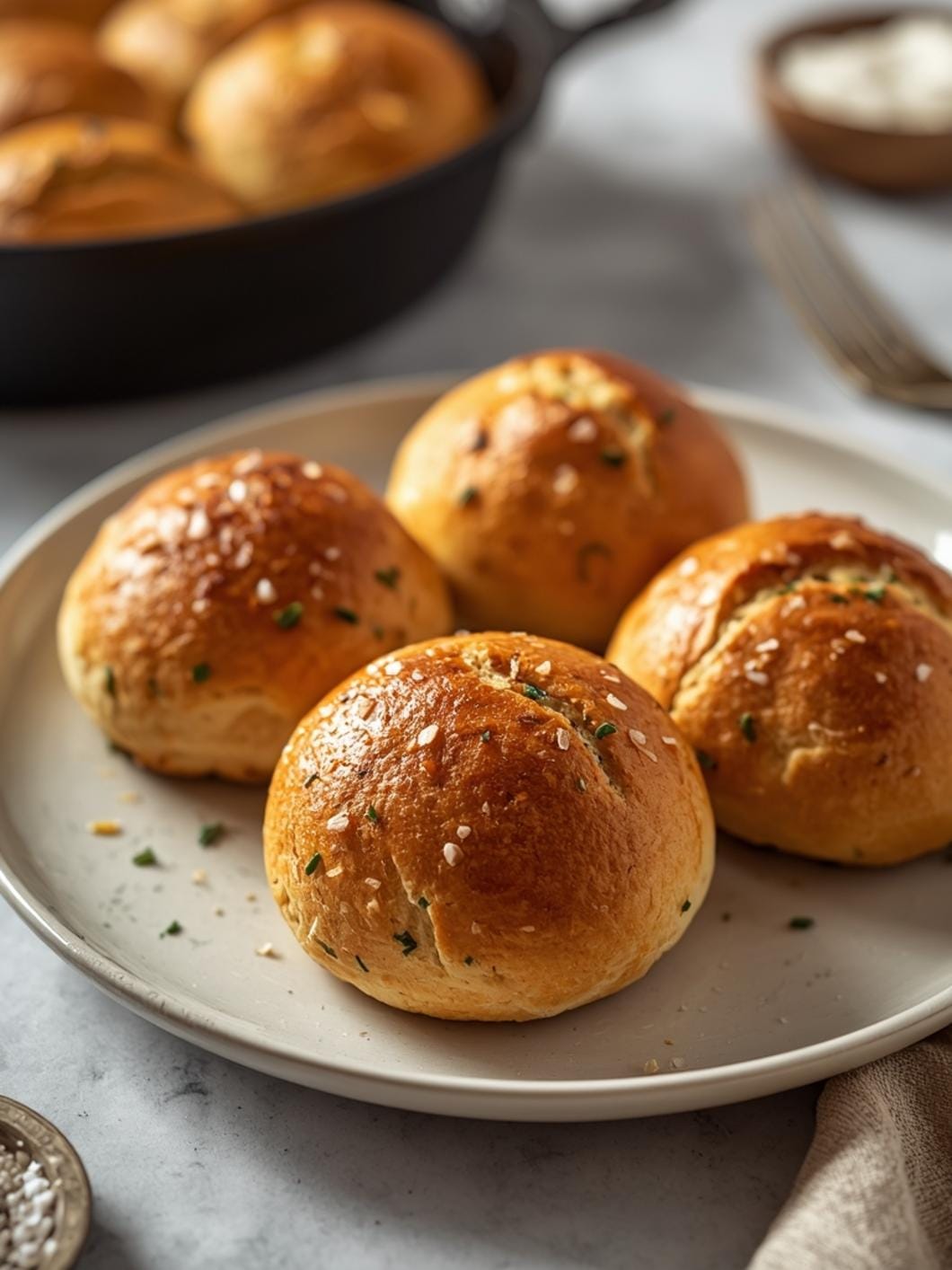 Savory Sourdough Herb Skillet Bread Recipe