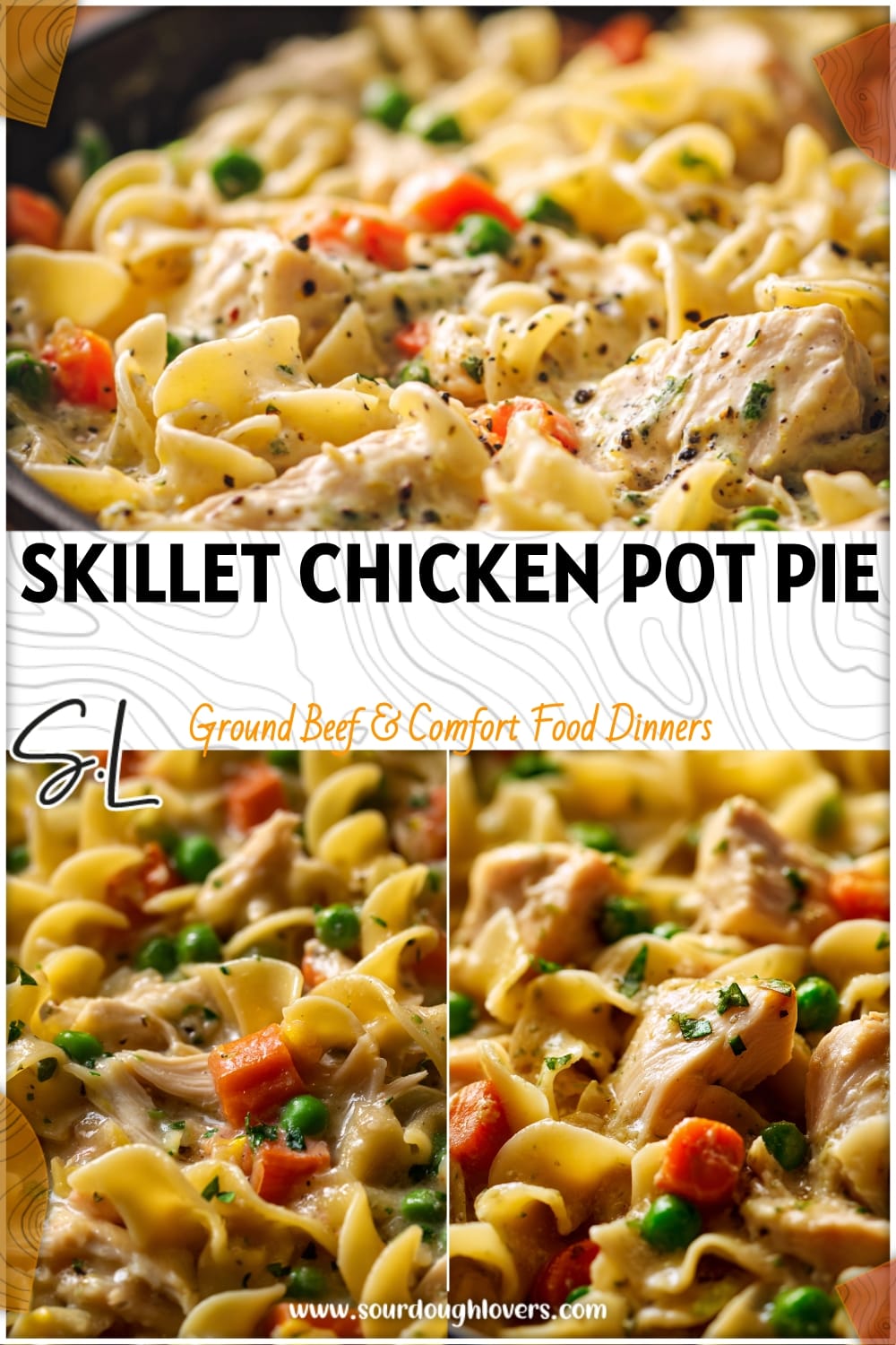 Easy Chicken Pot Pie Skillet with Noodles: A Comforting One-Pan Meal