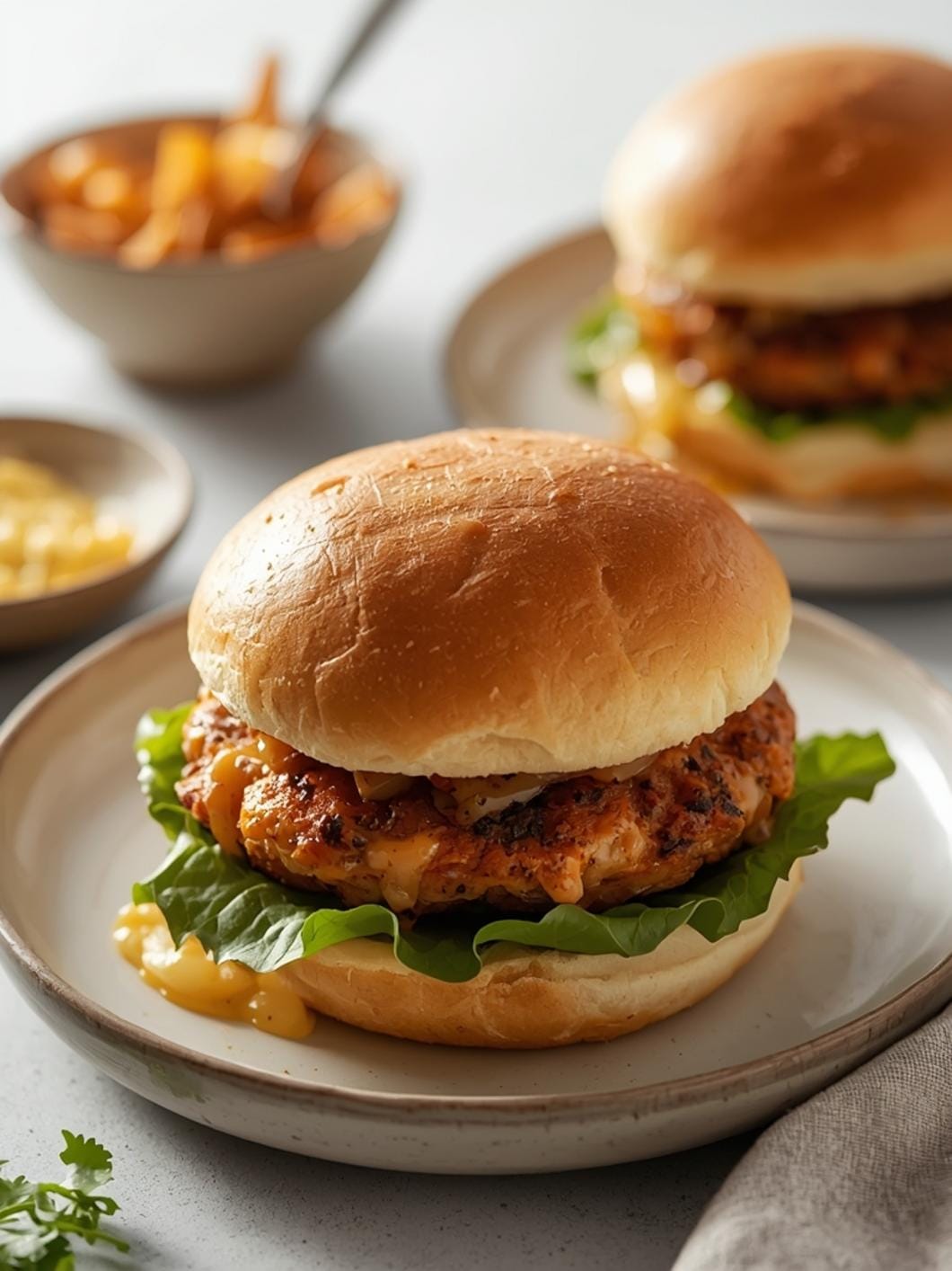 Soft & Fluffy Sourdough Burger Buns