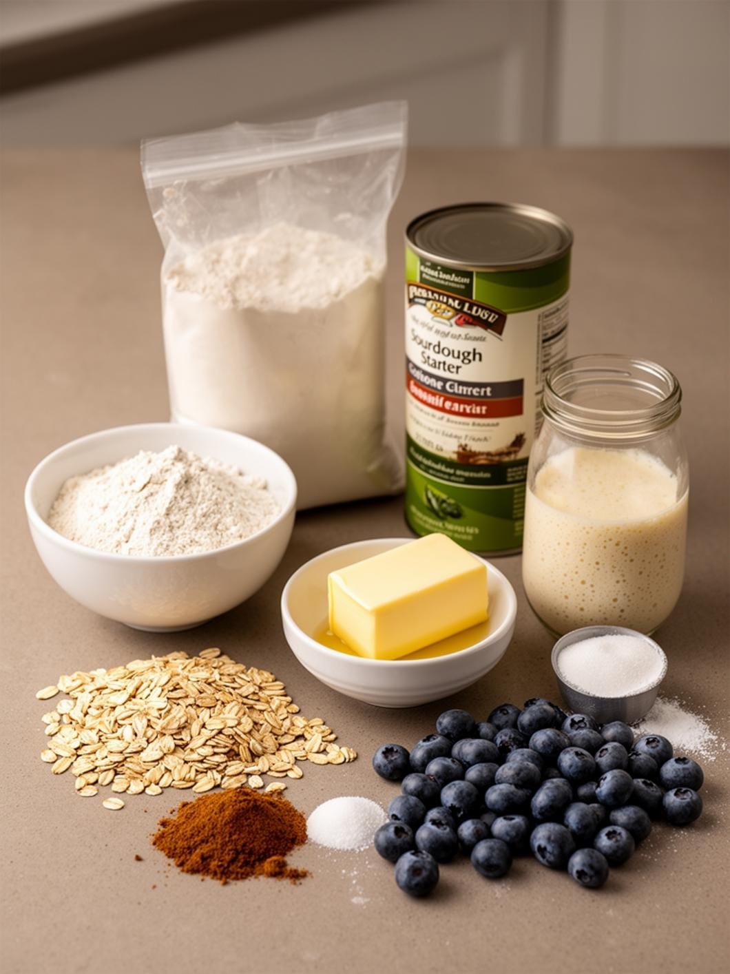 Sourdough Blueberry Breakfast Bars: Easy Oatmeal Bars Recipe