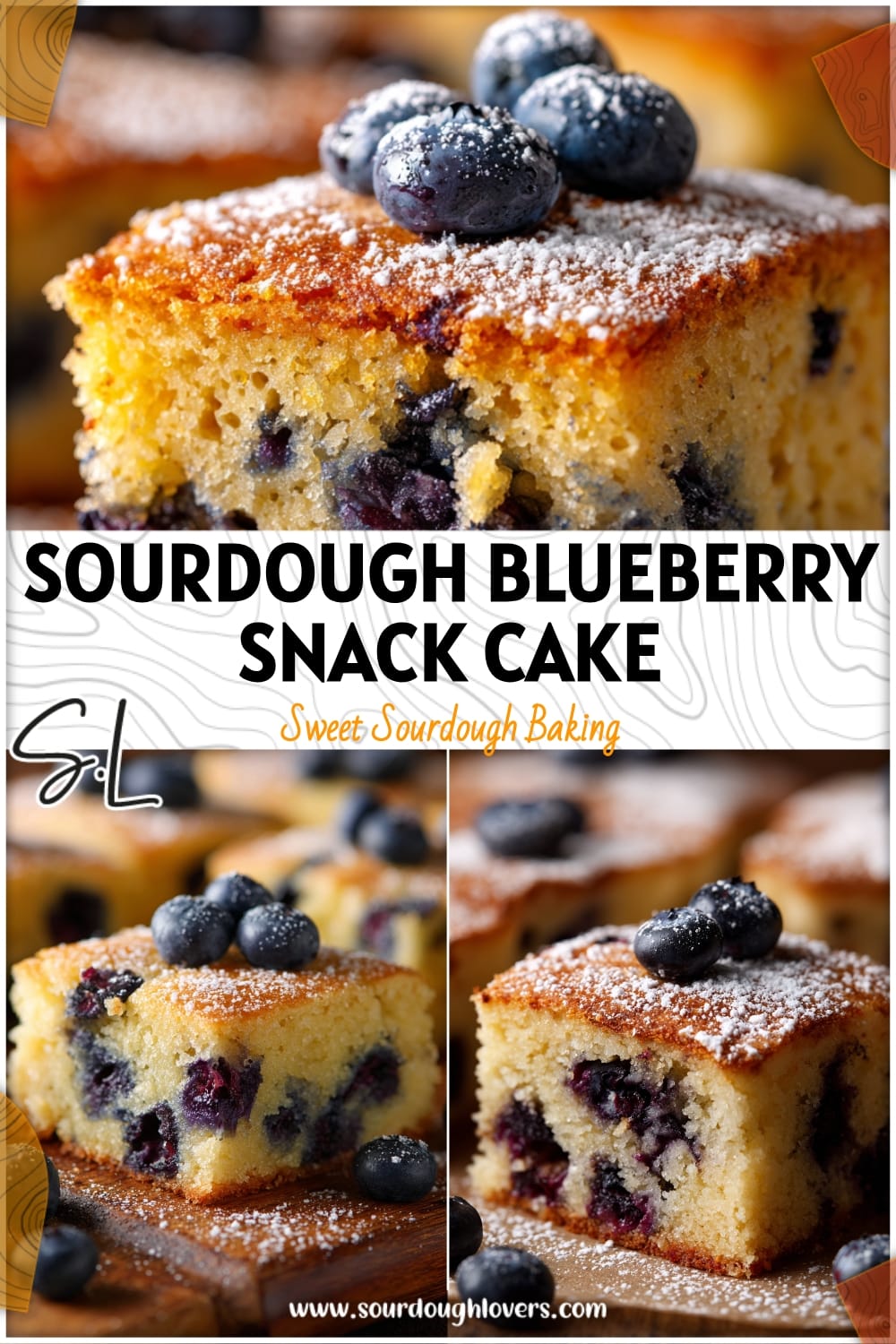 Easy Sourdough Blueberry Snack Cake - Not Too Sweet Dessert Recipe