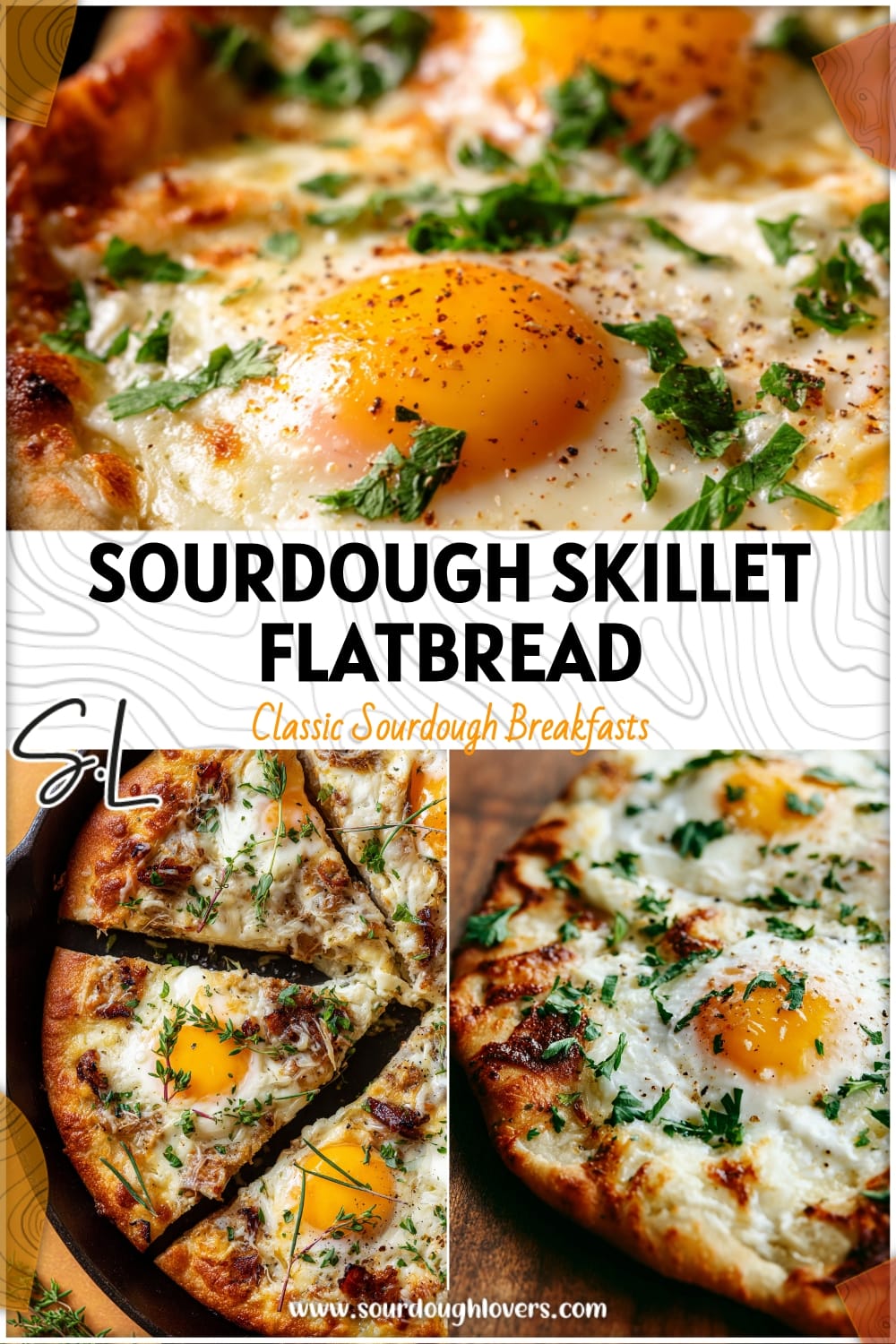 Easy Sourdough Breakfast Skillet Flatbread with Discard Starter