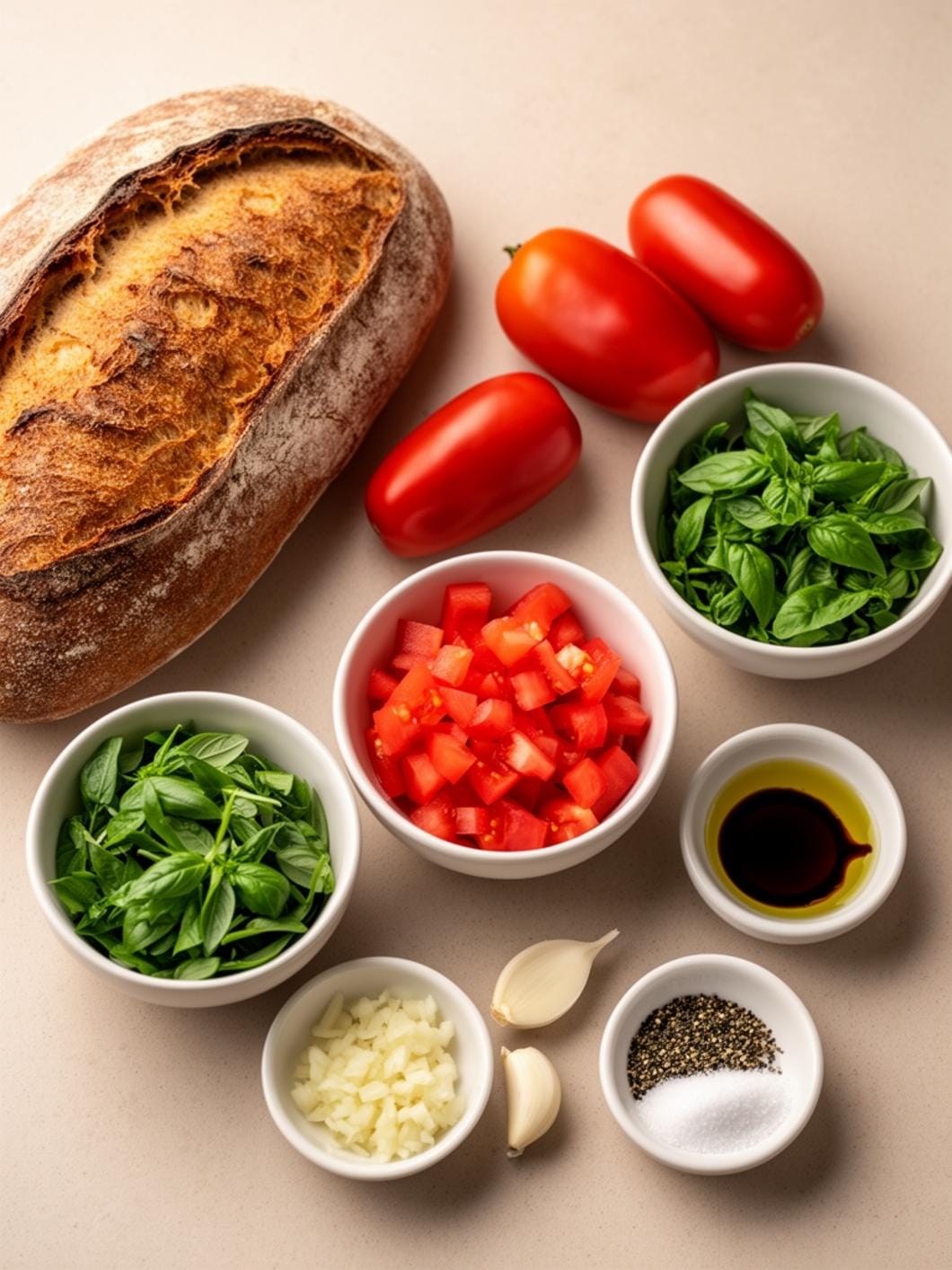 Sourdough Bruschetta with Tomato & Basil 13 Sourdough Bruschetta with Tomato & Basil