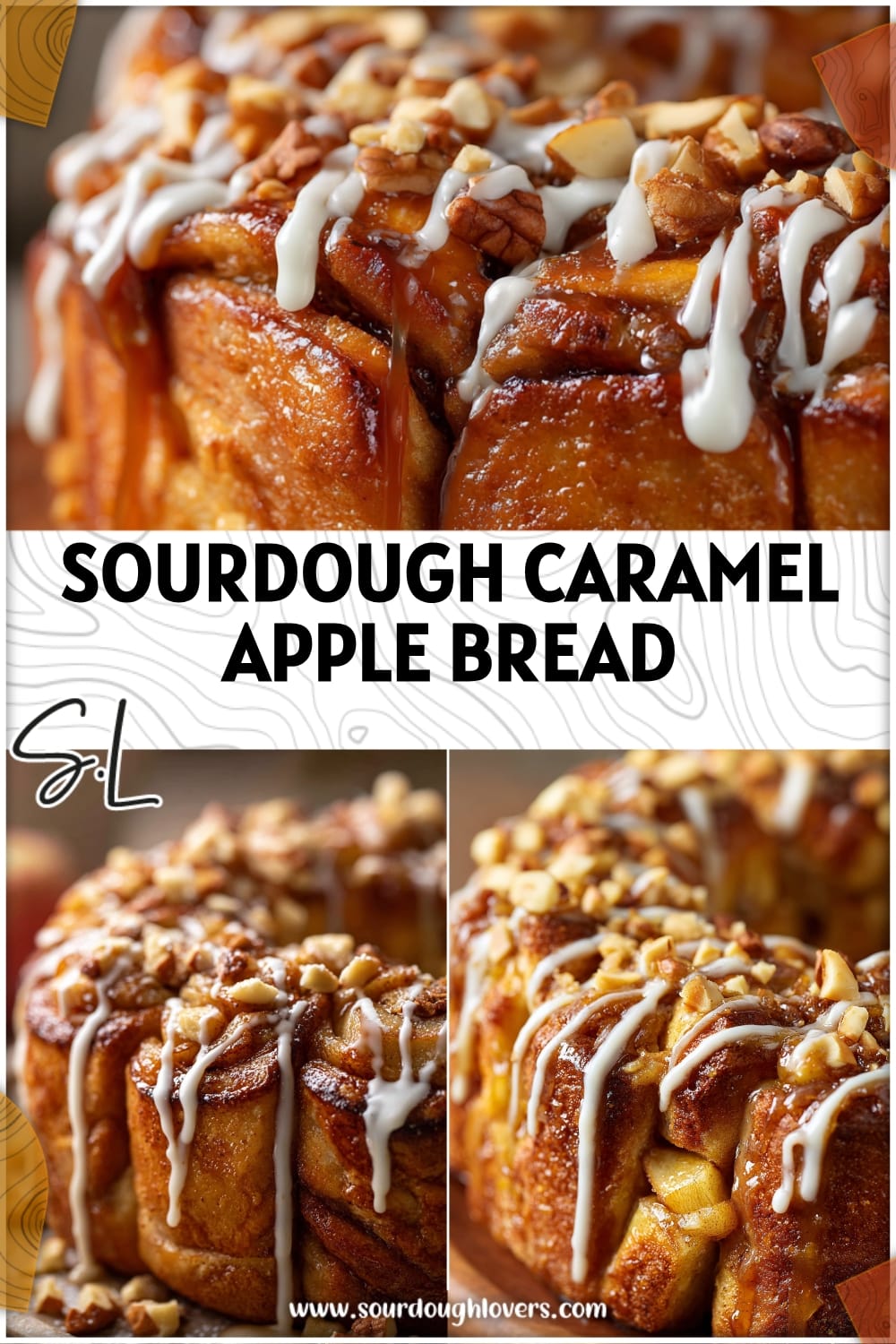 Sourdough Caramel Apple Pull-Apart Bread Recipe