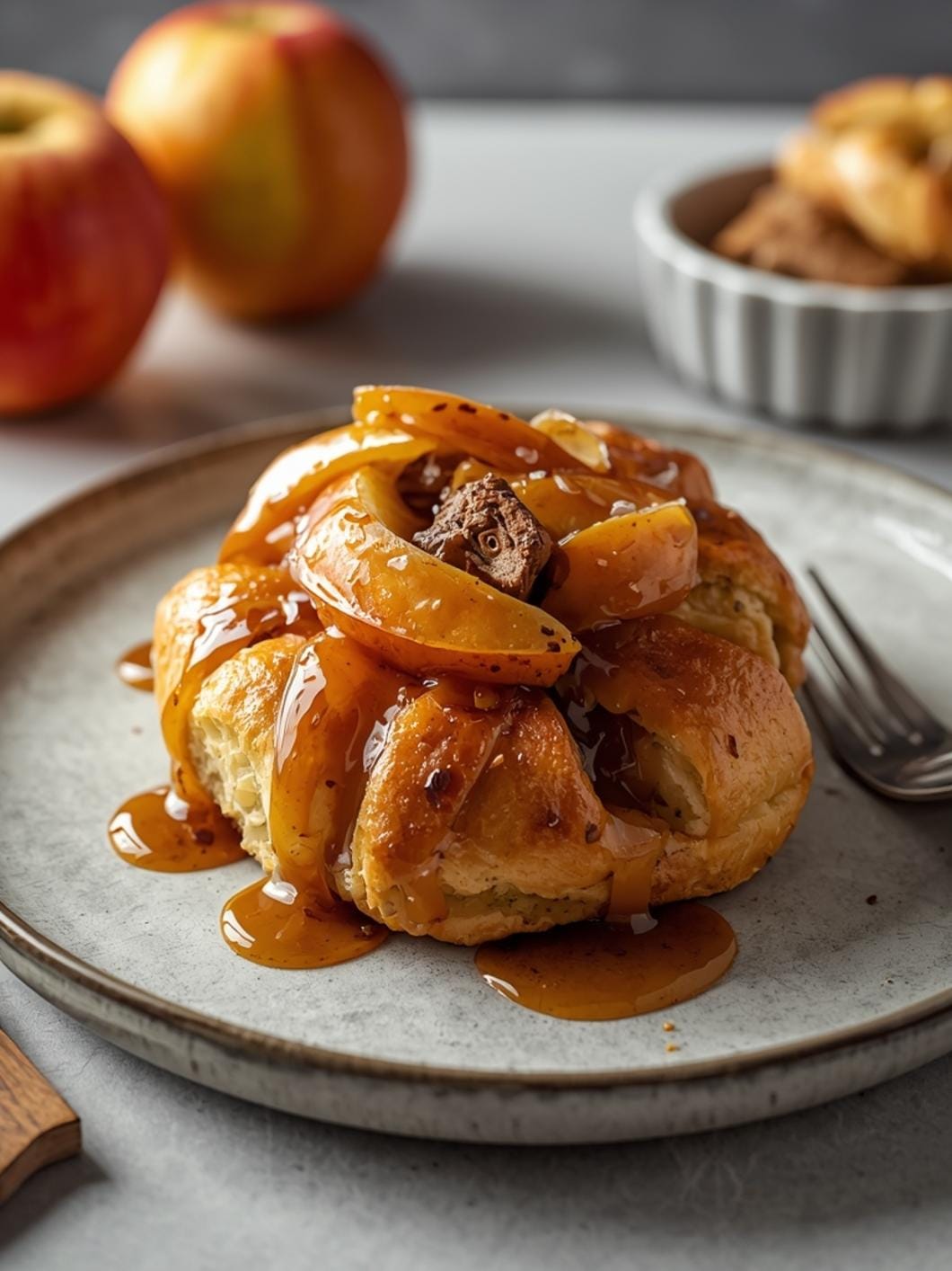 Sourdough Caramel Apple Pull-Apart Bread Recipe
