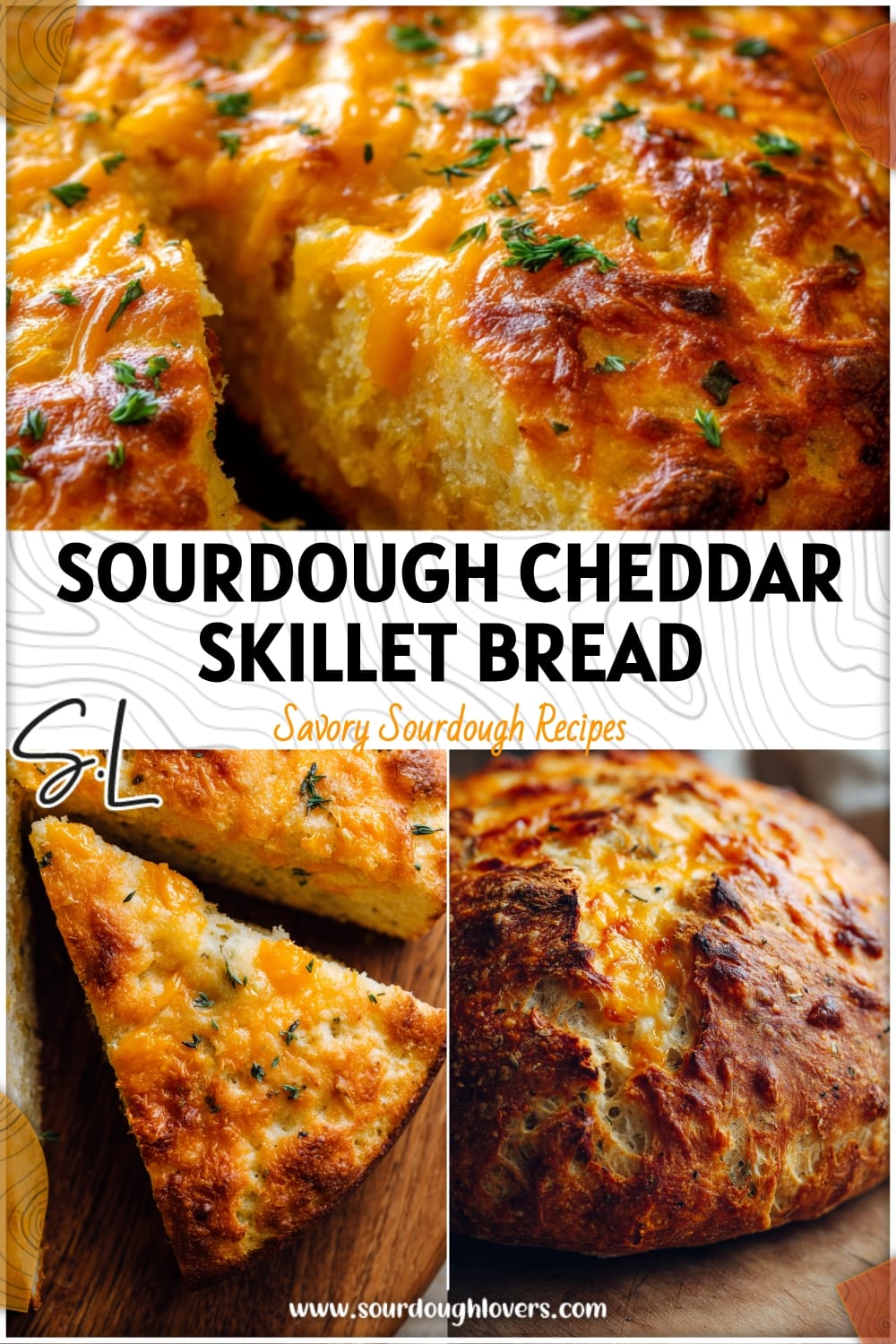 Easy Sourdough Cheddar Skillet Bread Recipe
