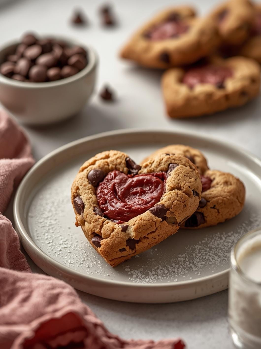 Sourdough Chocolate Chip Heart Cookies: Delicious Discard Dessert Recipe