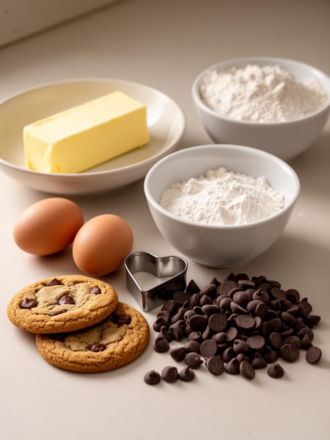 Sourdough Chocolate Chip Heart Cookies with Brown Butter 13 Sourdough Chocolate Chip Heart Cookies with Brown Butter