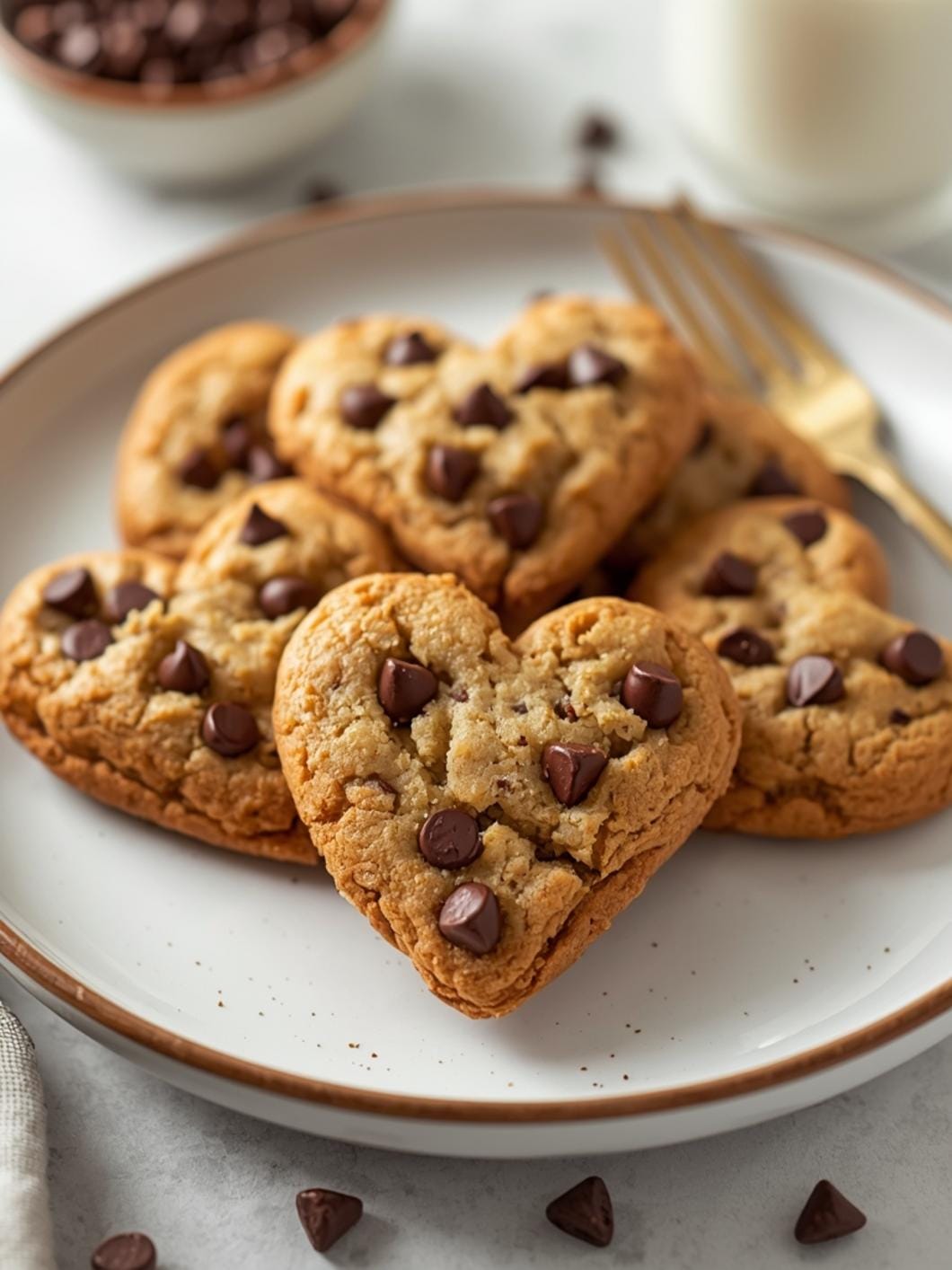 Sourdough Chocolate Chip Heart Cookies with Brown Butter 15 Sourdough Chocolate Chip Heart Cookies with Brown Butter