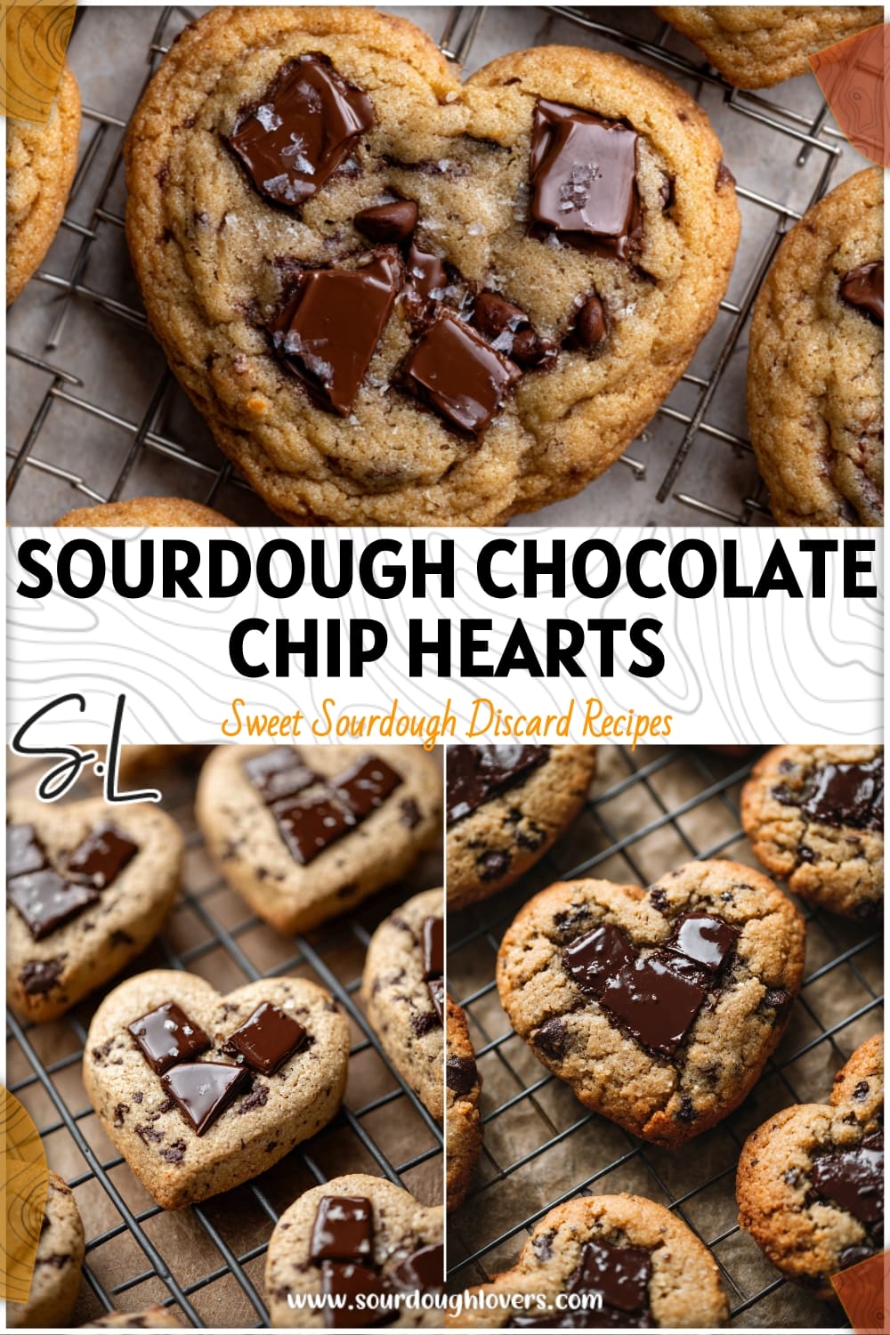 Sourdough Chocolate Chip Heart Cookies with Brown Butter 14 Sourdough Chocolate Chip Heart Cookies with Brown Butter
