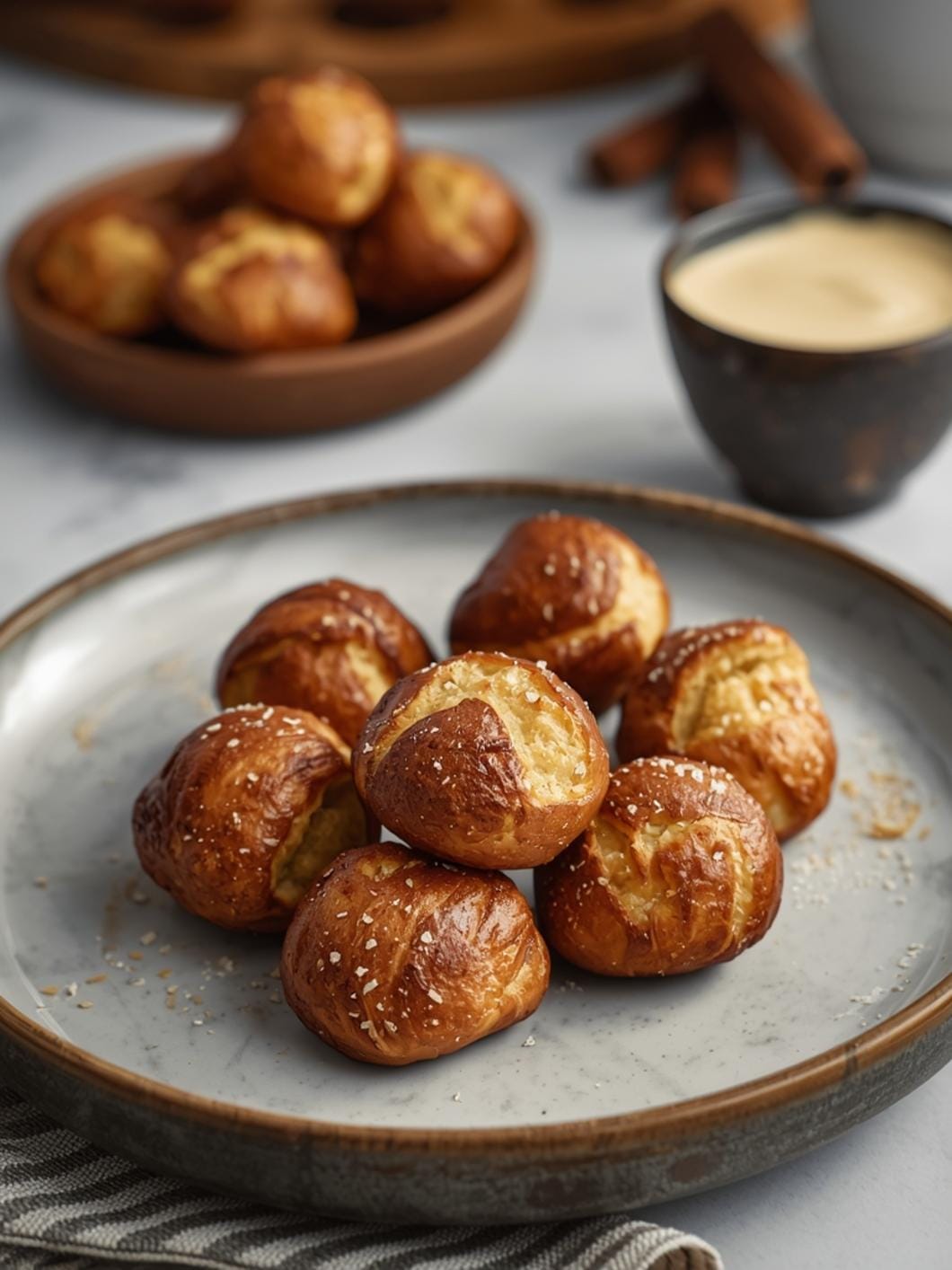 Sourdough Cinnamon Sugar Pretzel Bites Recipe