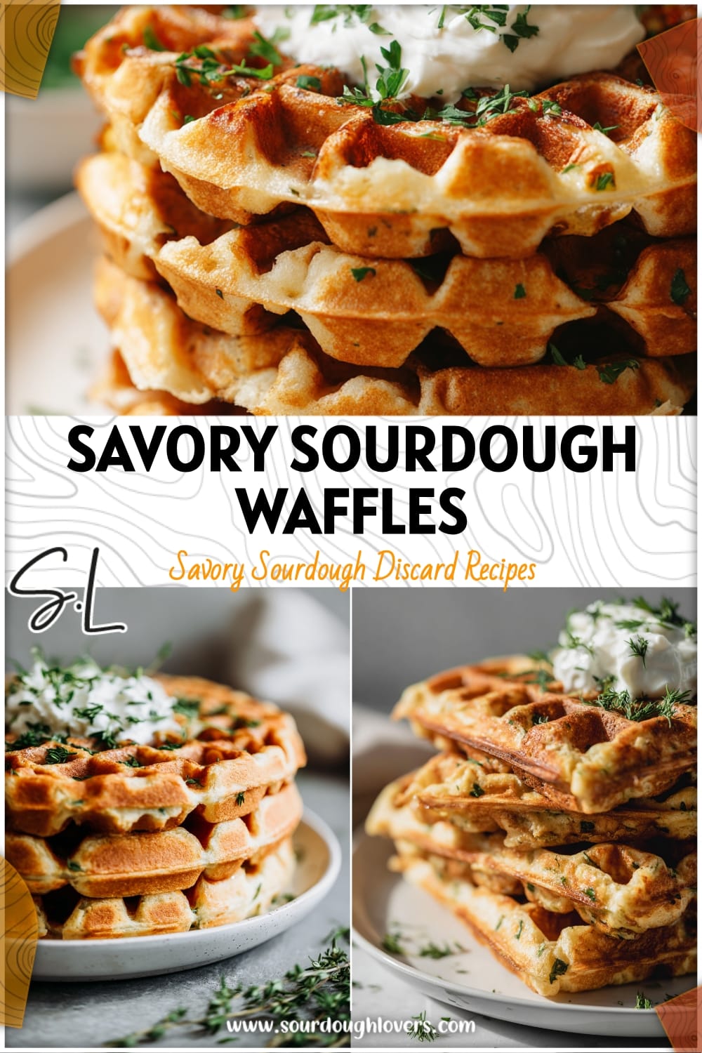 Easy Sourdough Discard Savory Waffles