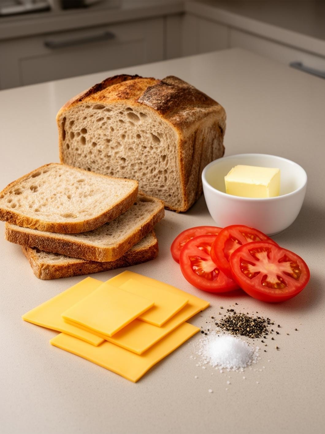 Sourdough Grilled Cheese with Summer Tomatoes