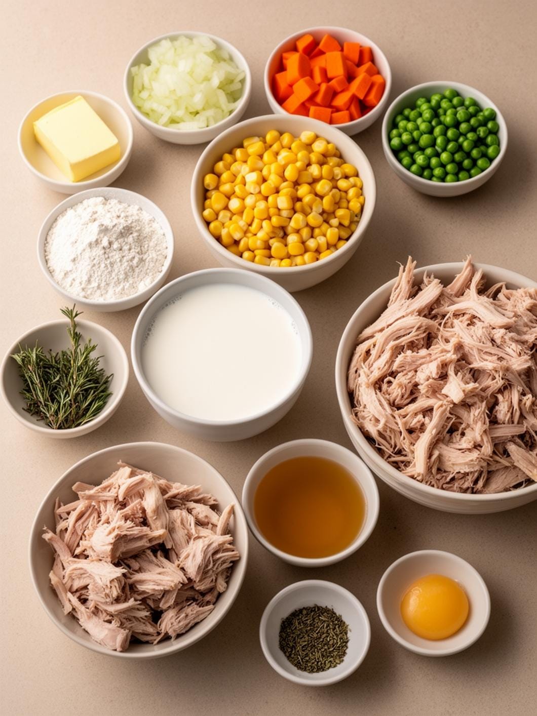 Sourdough Leftover Turkey Pot Pie with Puff Pastry