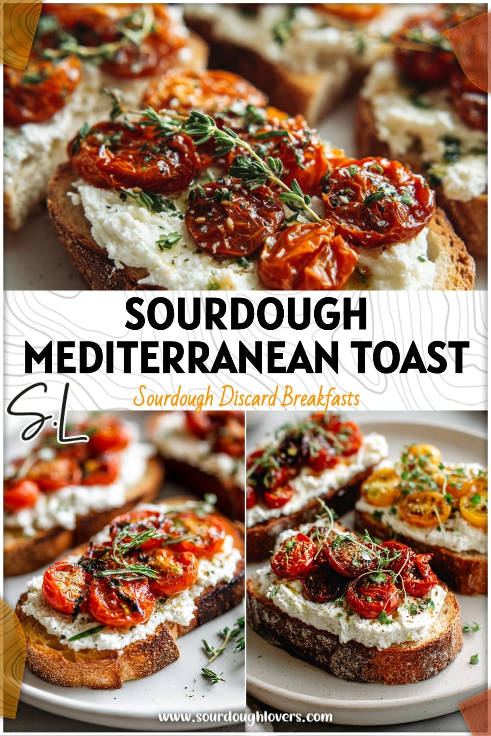 Sourdough Mediterranean Toast Trio: Breakfast, Lunch, or Dinner!