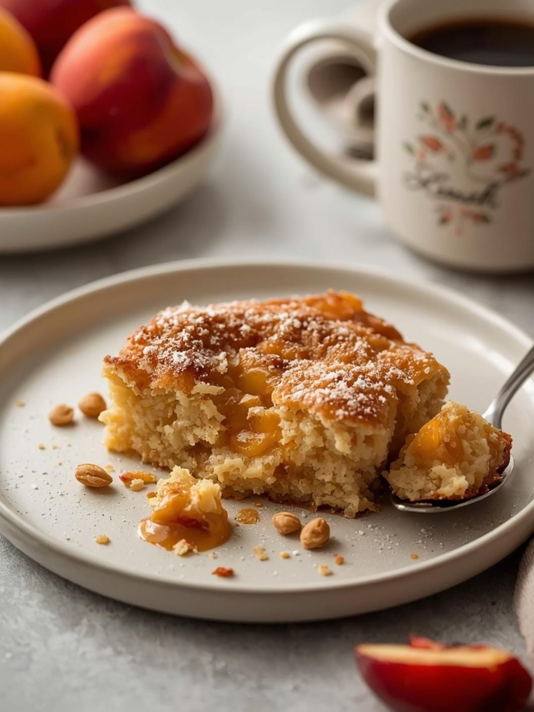 Sourdough Peach Coffee Cake: Easy & Healthy Dessert Recipe