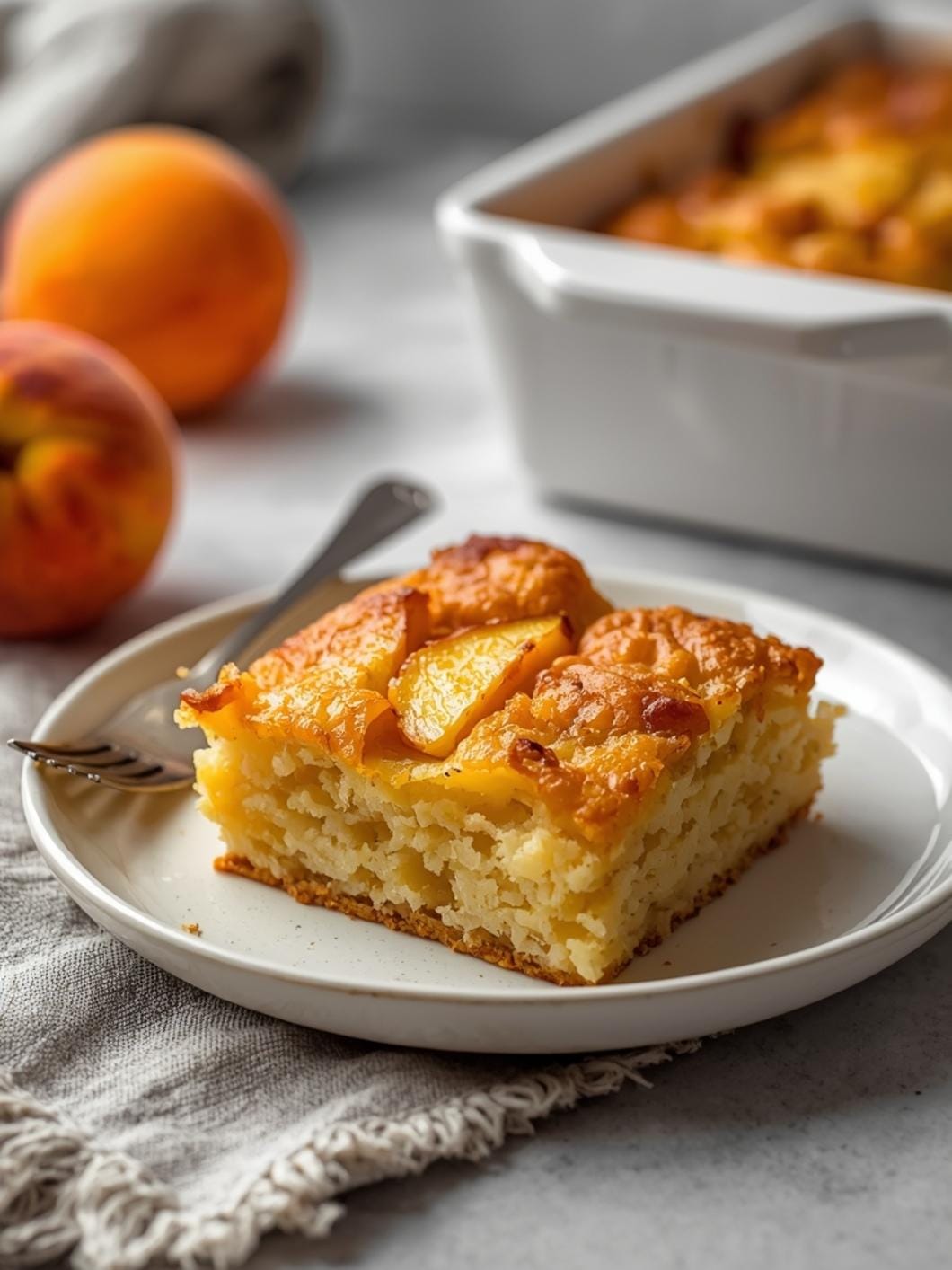 Sourdough Peach Snack Cake: Easy Southern Peach Bread Recipe