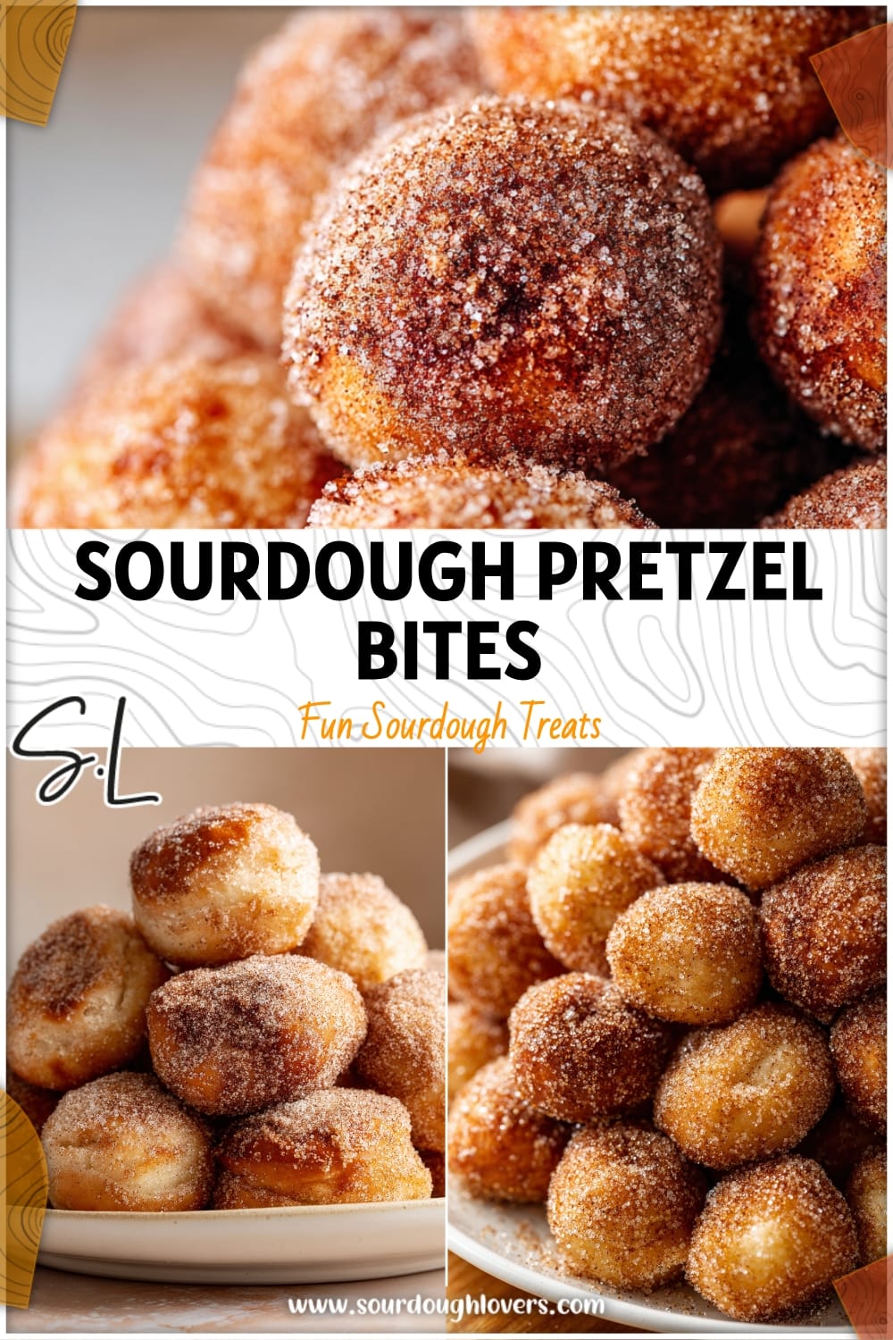 Sourdough Cinnamon Sugar Pretzel Bites Recipe