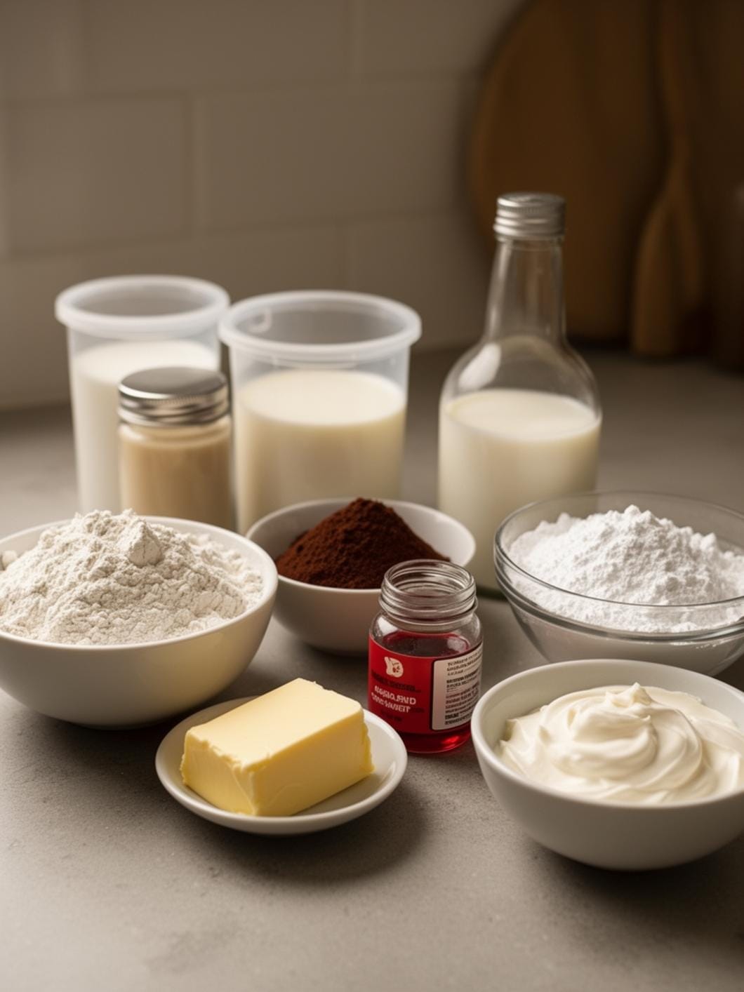 Sourdough Red Velvet Snack Cake with Sour Cream Frosting