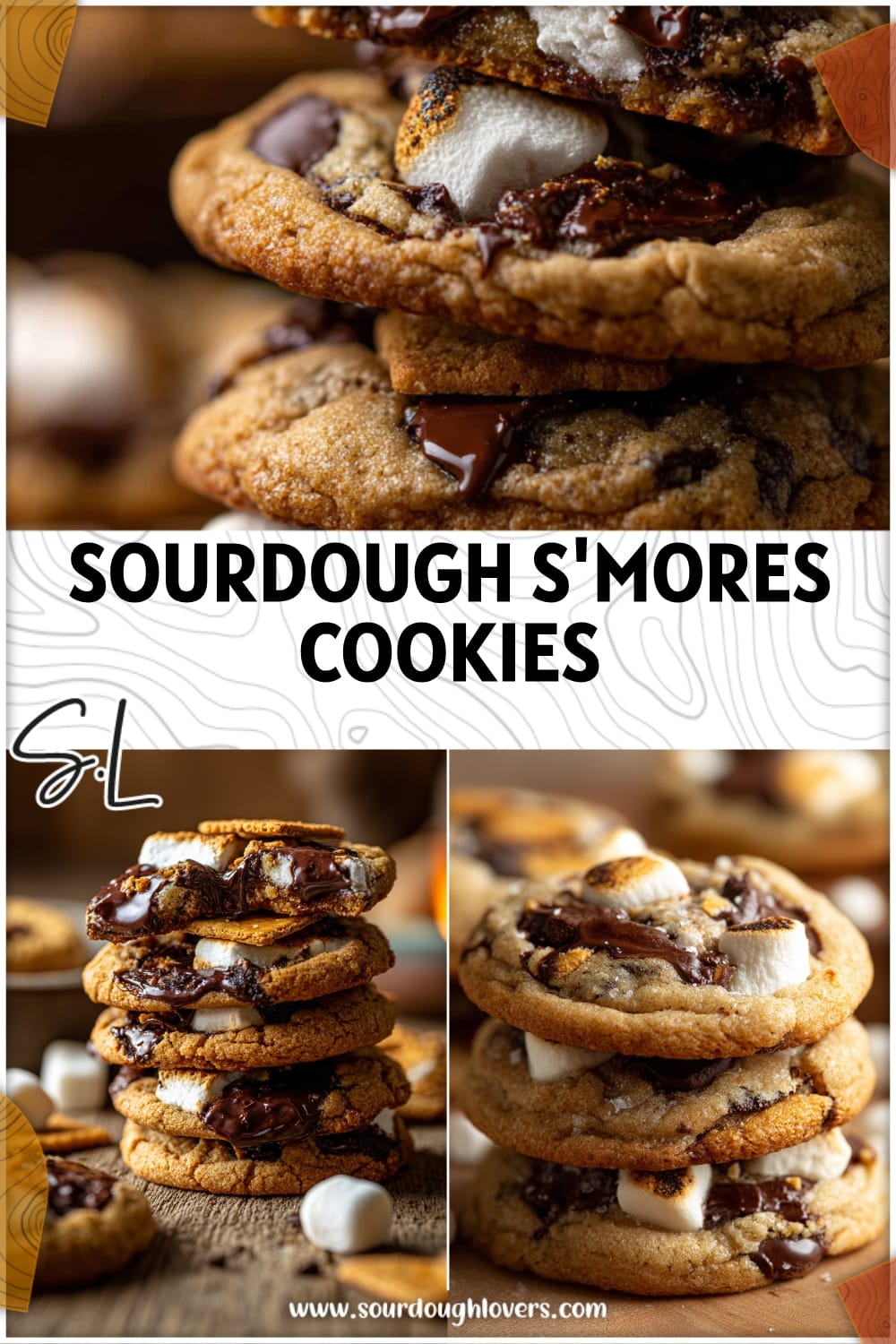 Easy Sourdough S'mores Cookies with Discard