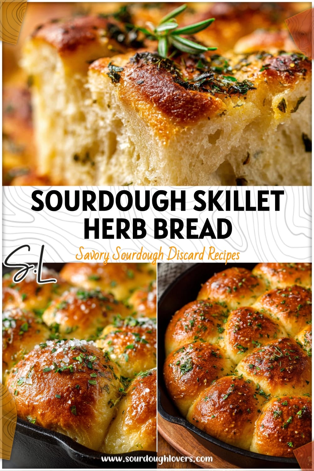 Savory Sourdough Herb Skillet Bread Recipe