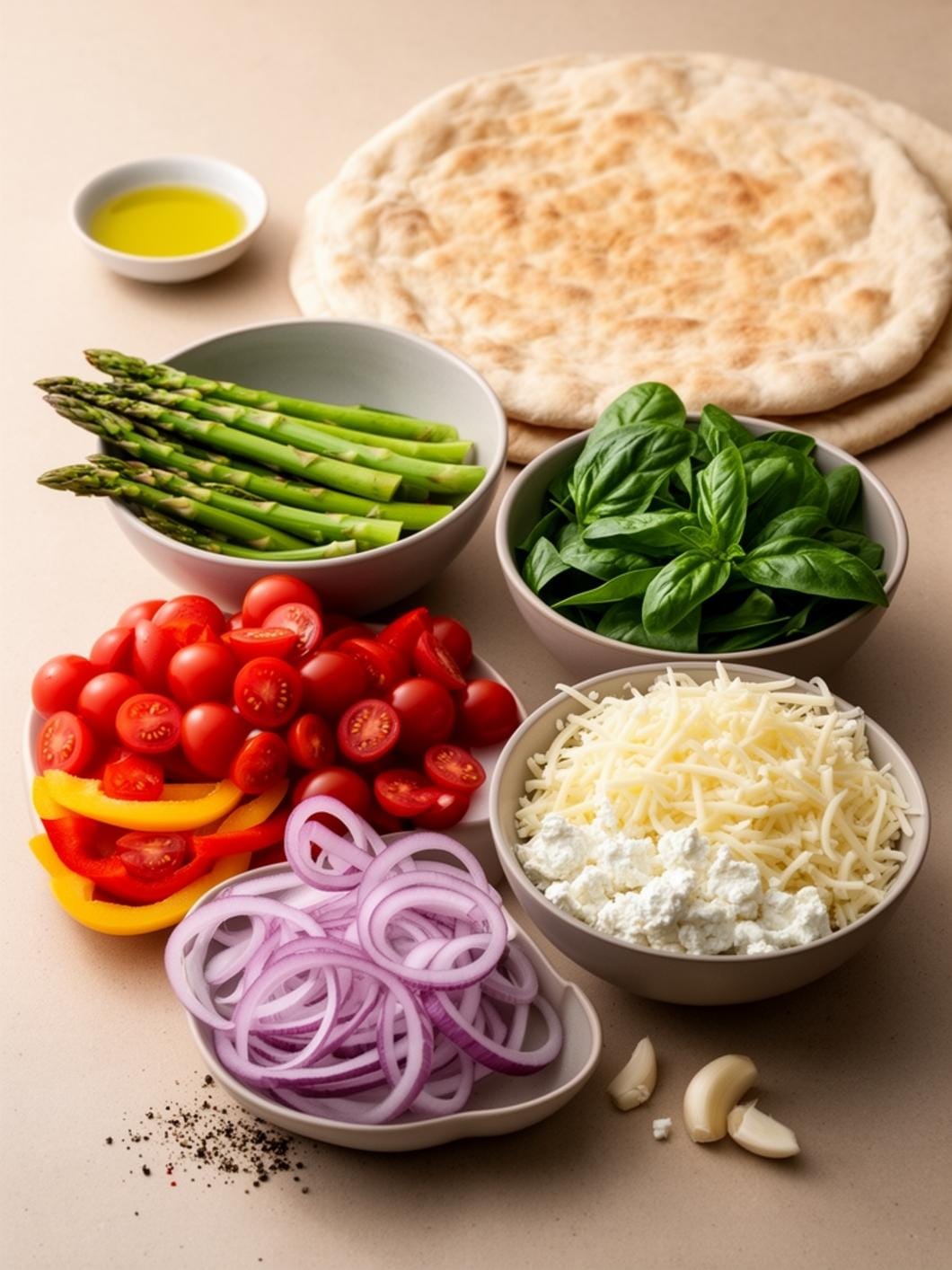 Sourdough Spring Veggie Pizza: Easy Roasted Vegetable Flatbread Recipe