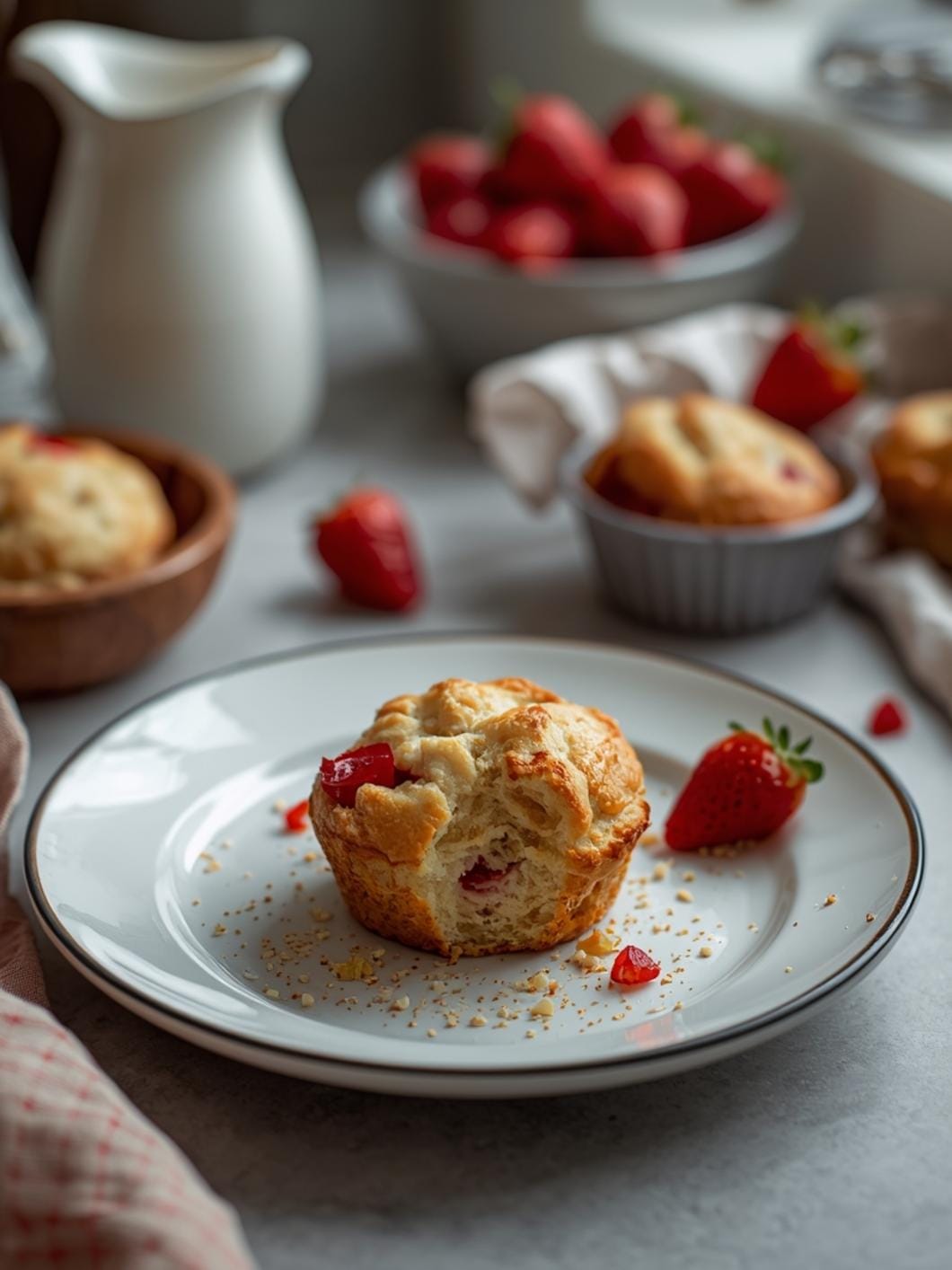 Sourdough Strawberry Breakfast Muffins: Quick & Decadent Elevated Baking 15 Sourdough Strawberry Breakfast Muffins: Quick & Decadent Elevated Baking