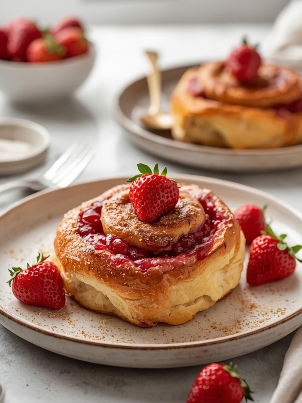Sourdough Strawberry Sweet Rolls Recipe