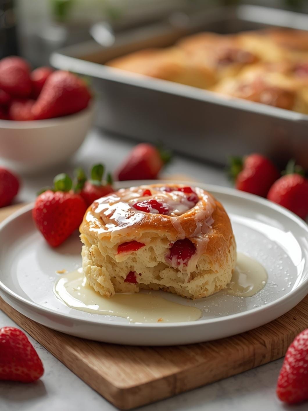 Sourdough Strawberry Sweet Rolls Recipe