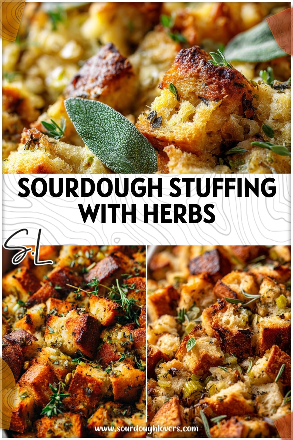 Classic Sourdough Stuffing with Herbs