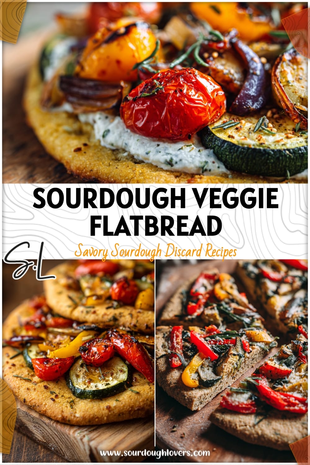 Easy Sourdough Veggie Flatbread: 3-Ingredient Chickpea Flour Recipe