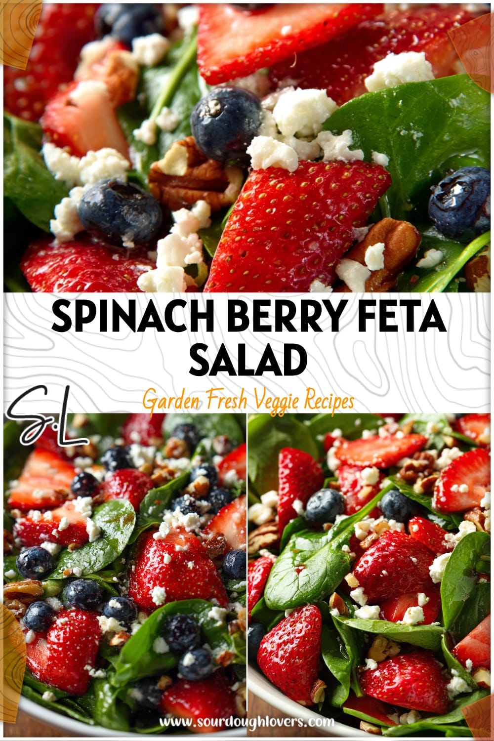 Strawberry Spinach Salad with Feta & Nuts