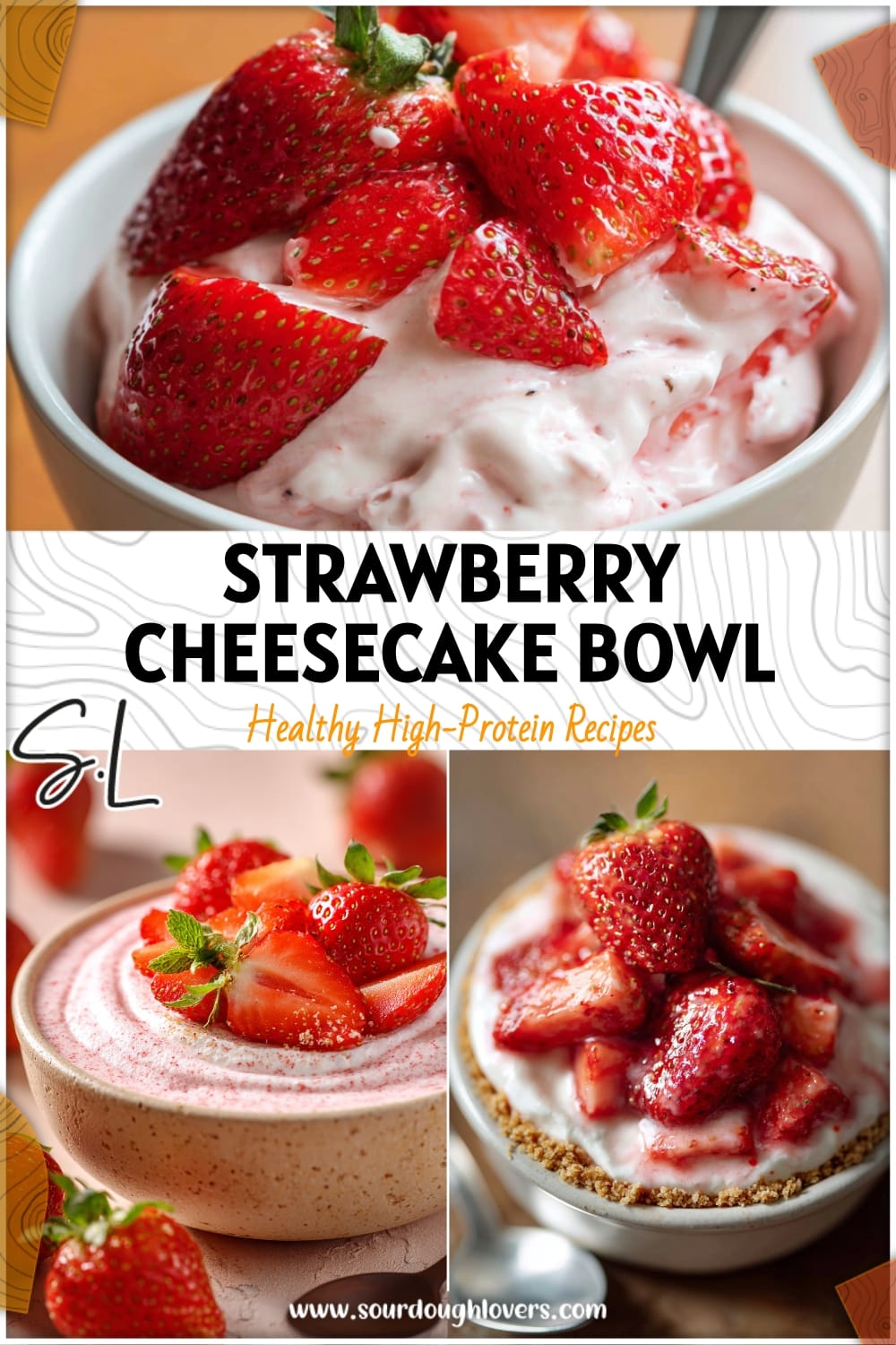 Protein Strawberry Cheesecake Bowl: Healthy Dessert & Snack Idea