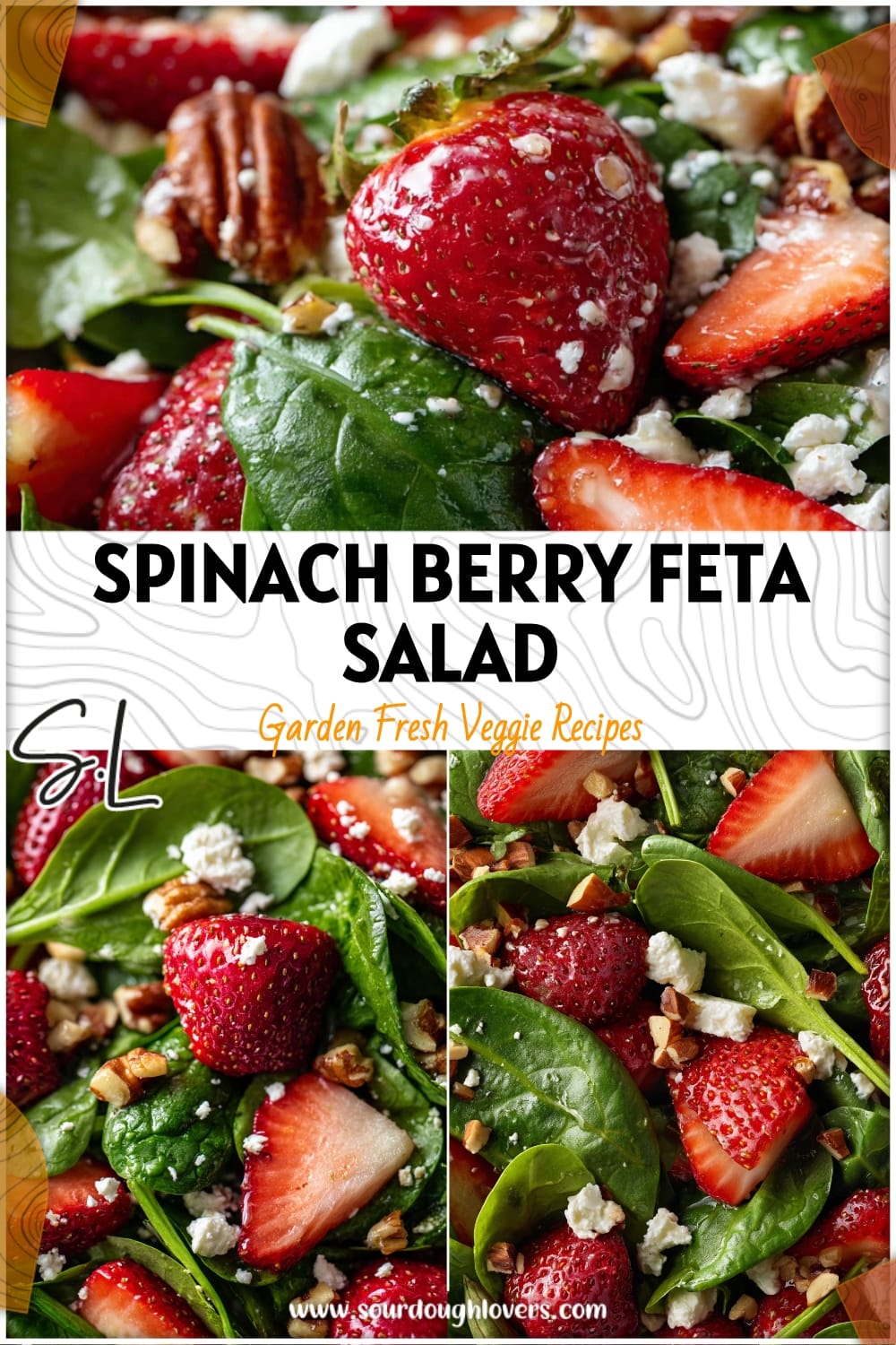 Strawberry Spinach Salad with Feta & Nuts