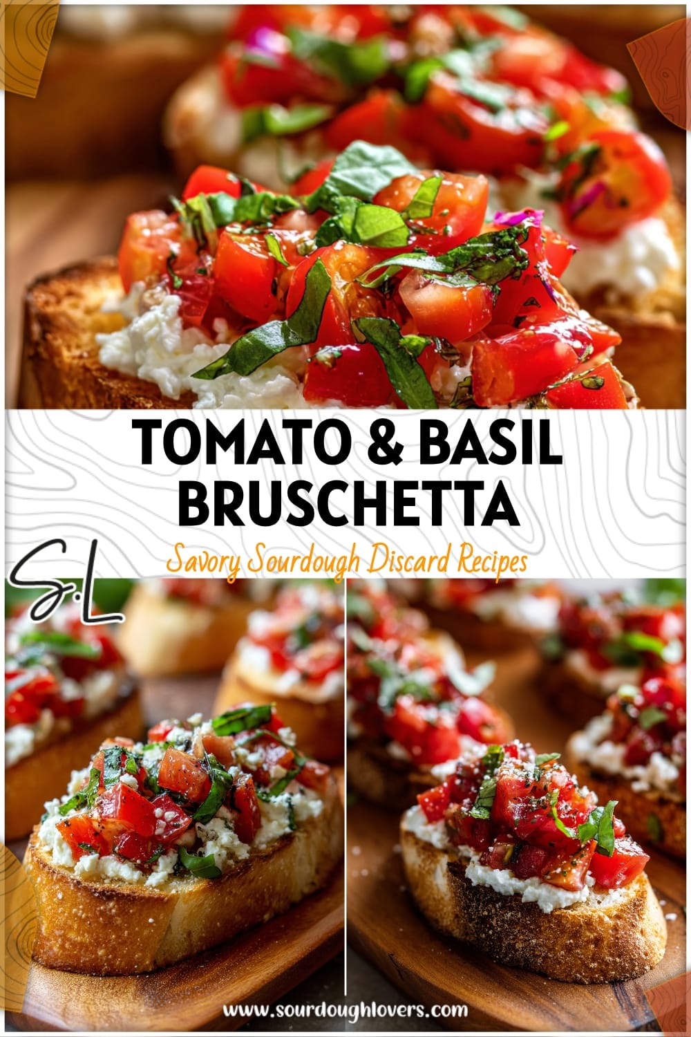 Sourdough Bruschetta with Tomato, Basil & Ricotta - Easy Italian Appetizer