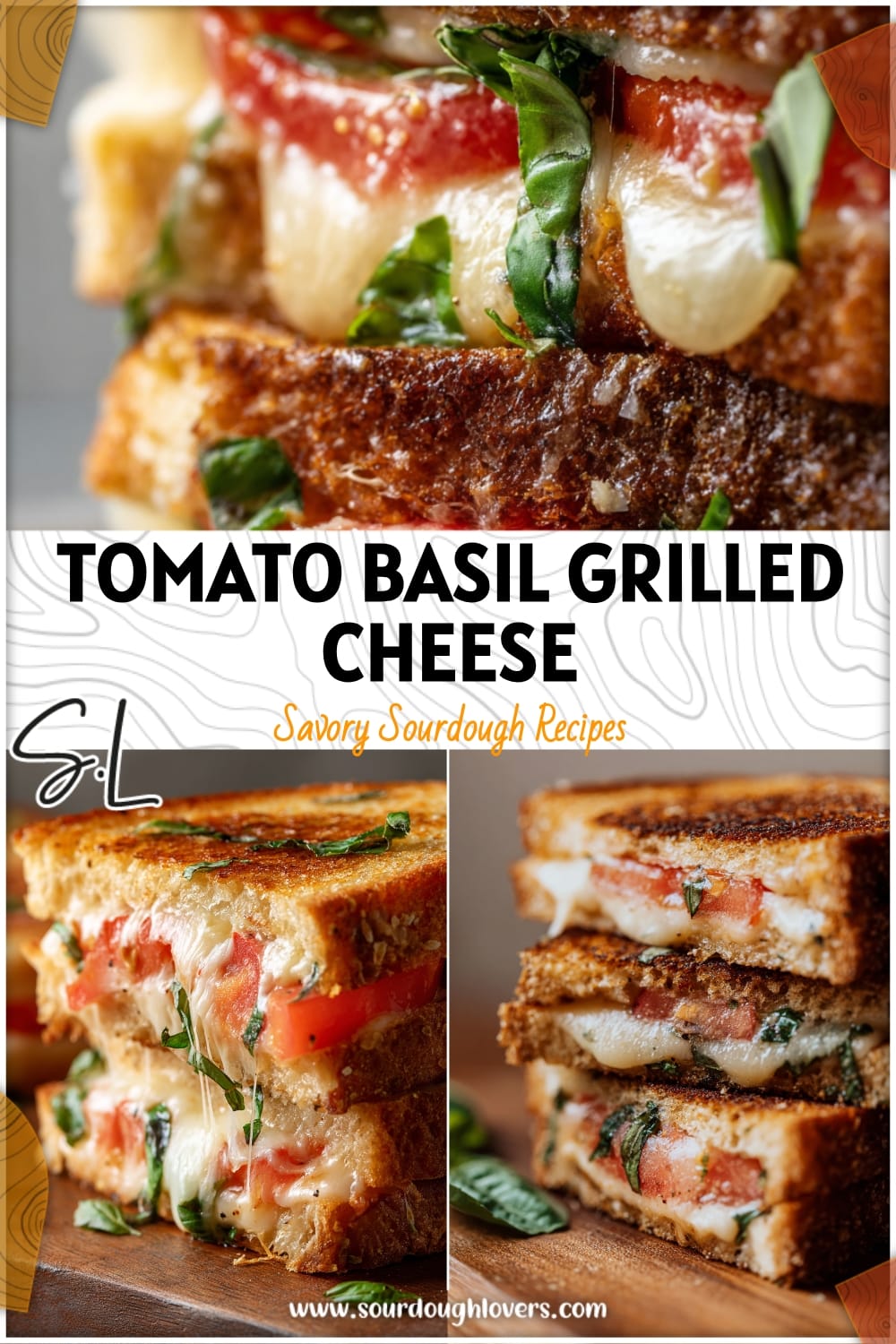 Sourdough Grilled Cheese with Tomato & Basil 14 Sourdough Grilled Cheese with Tomato & Basil