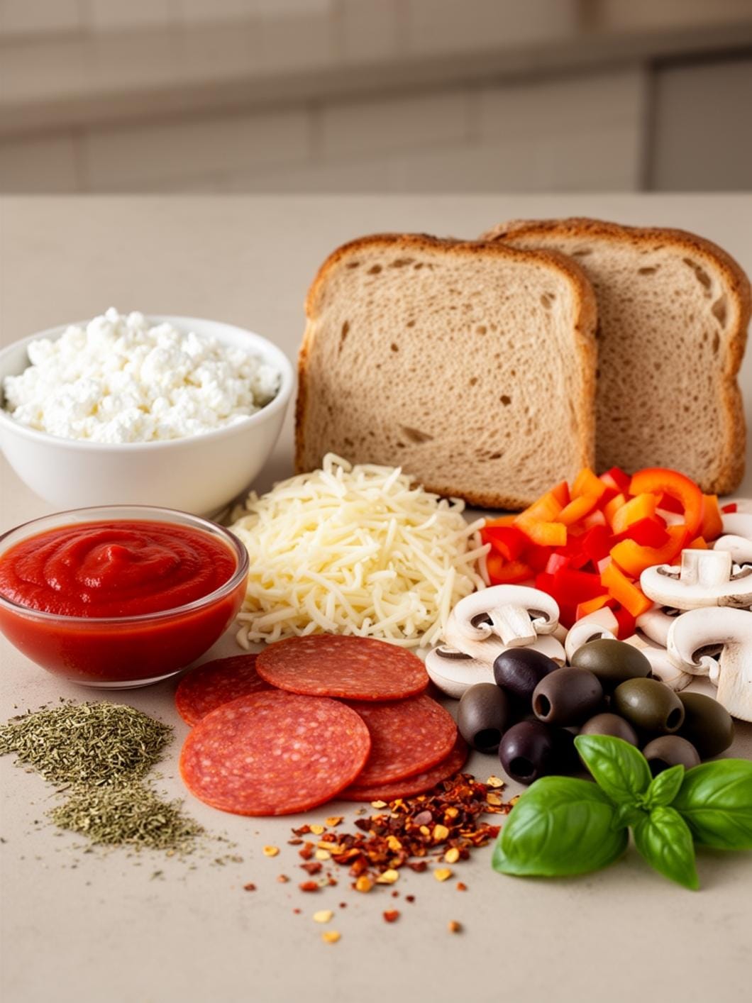 Viral Cottage Cheese Pizza Toast: Easy, Creamy & Delicious!