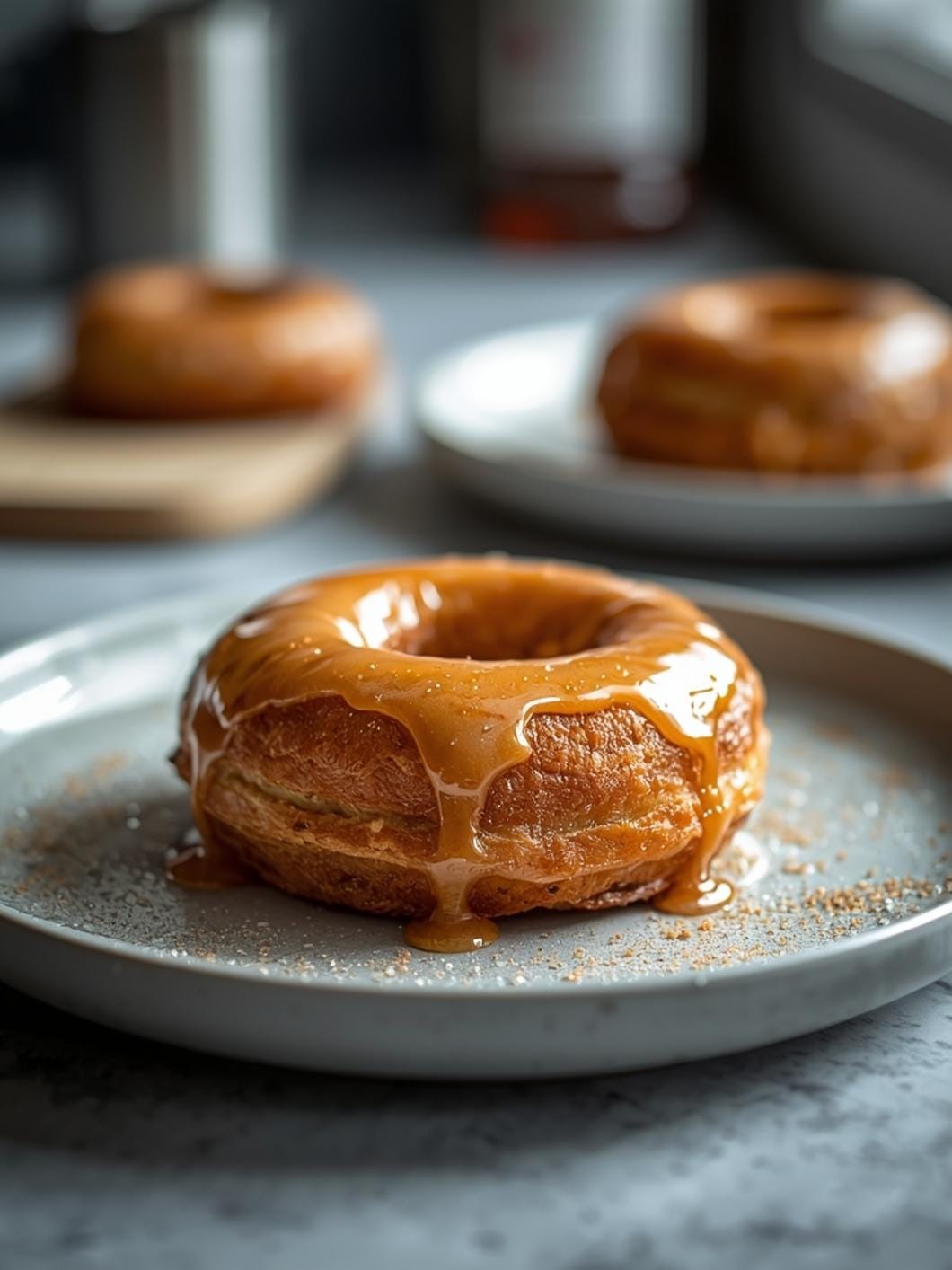 Baked Sourdough Donuts with Maple Glaze (Easy Recipe)
