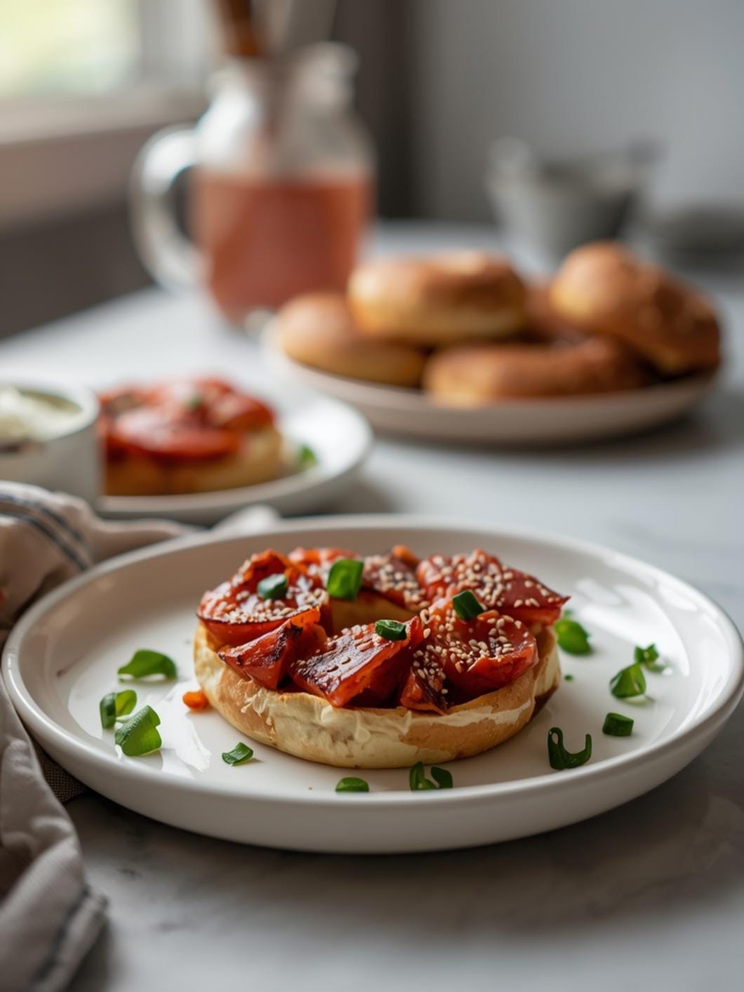 Chewy Sesame Sourdough Bagels: Homemade Everything Bagel Recipe