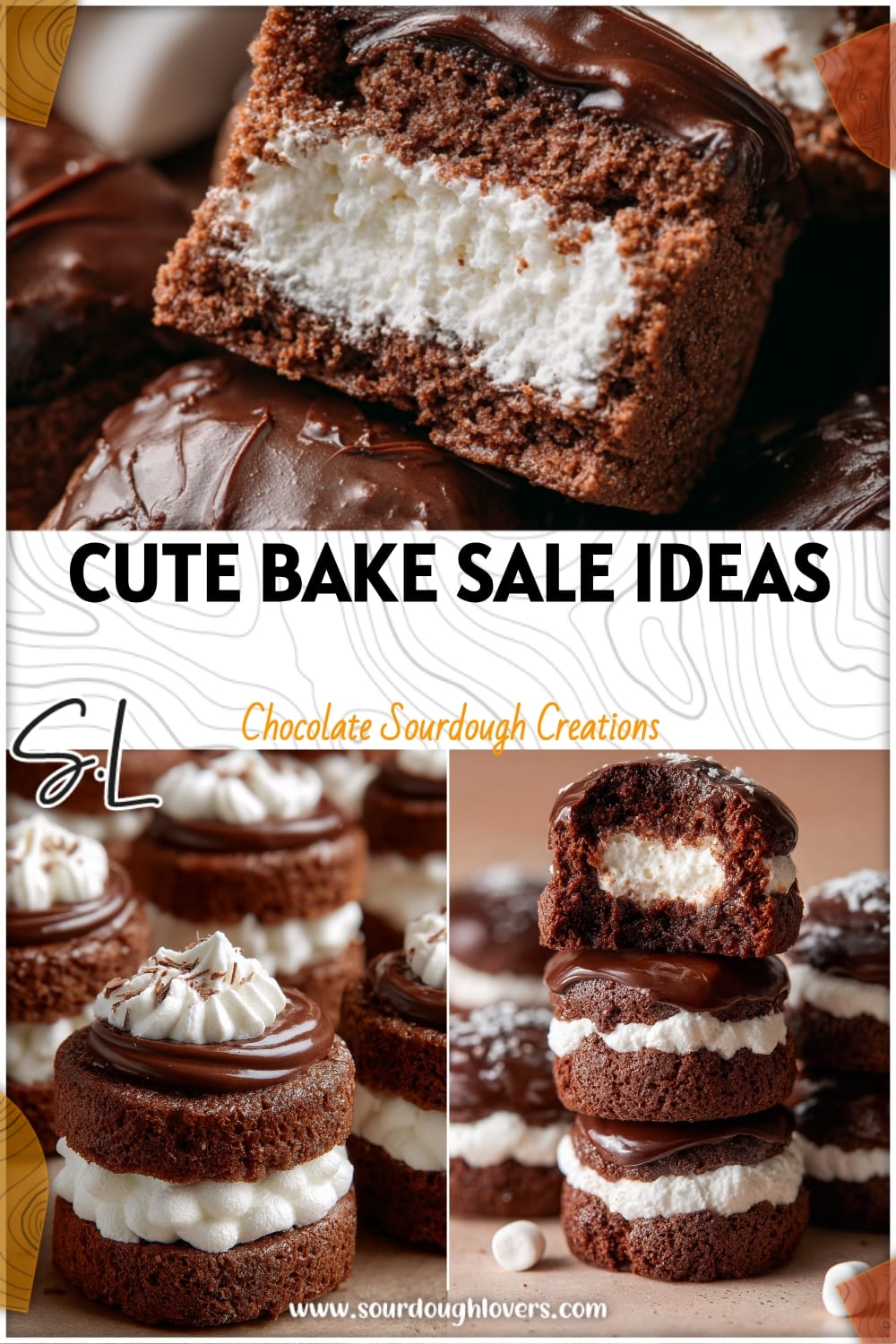 Chocolate Sourdough Mini Snack Cakes: Cute Bake Sale Ideas