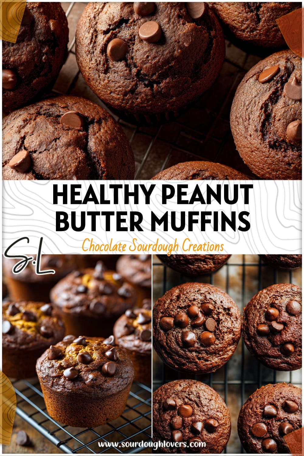 Healthy Chocolate Peanut Butter Muffins (Dairy-Free & Gluten-Free)