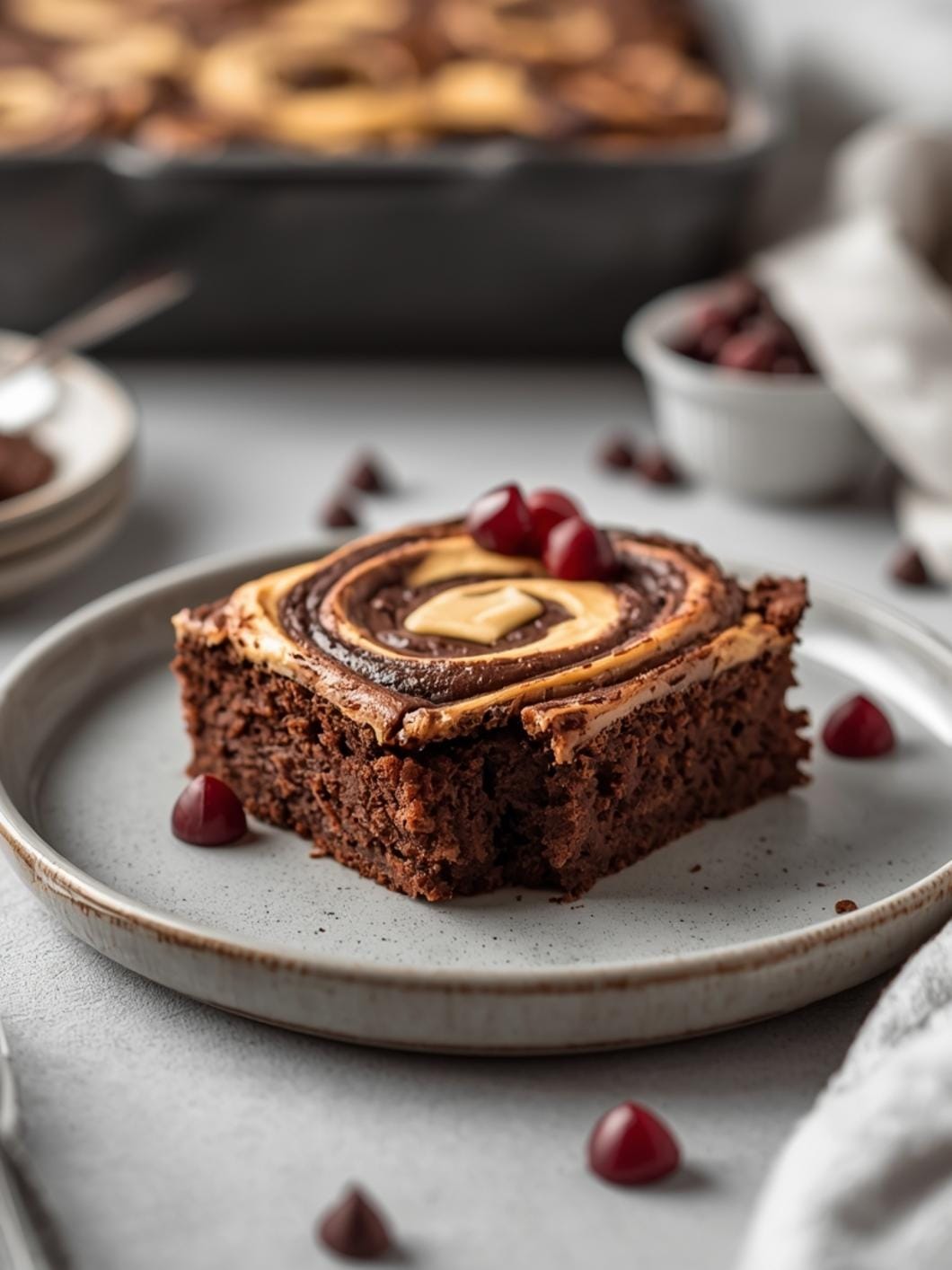 Chocolate Sourdough Swirl Snack Cake Recipe